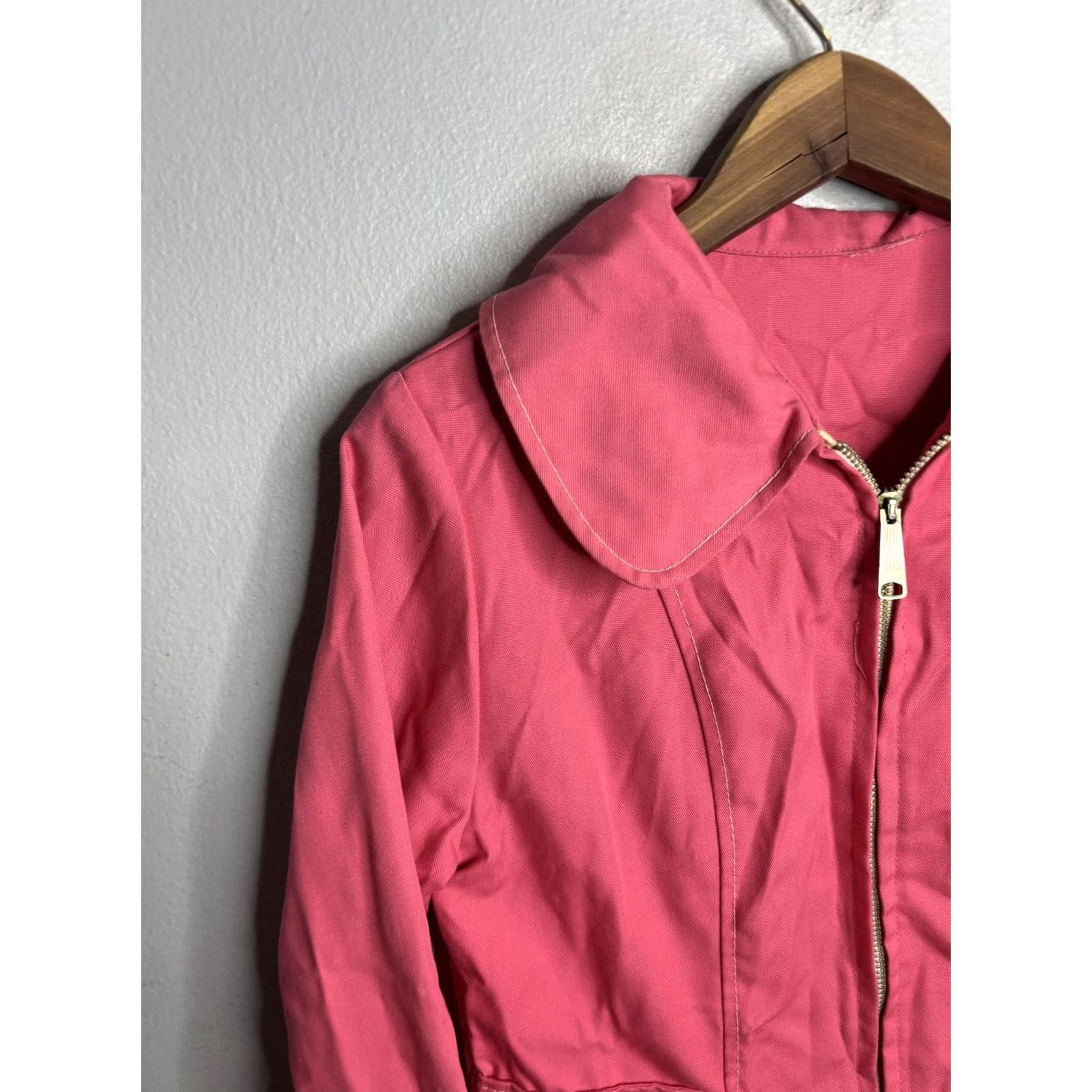 Etro VINTAGE Jacket Womens Small Full Zip Collared Pockets Retro 70s 80s Pink Size S / US 4 / IT 40 - 2 Thumbnail