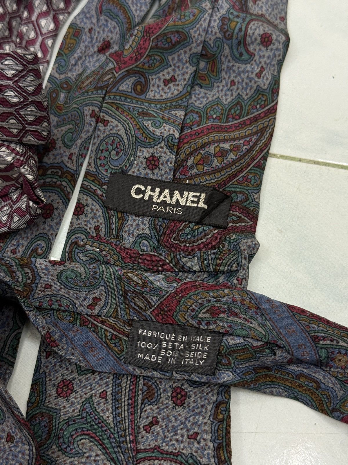 Hermes 🔥🔥🔥ARCHIVE HERMES & CHANEL NECKTIE Size ONE SIZE - 10 Thumbnail