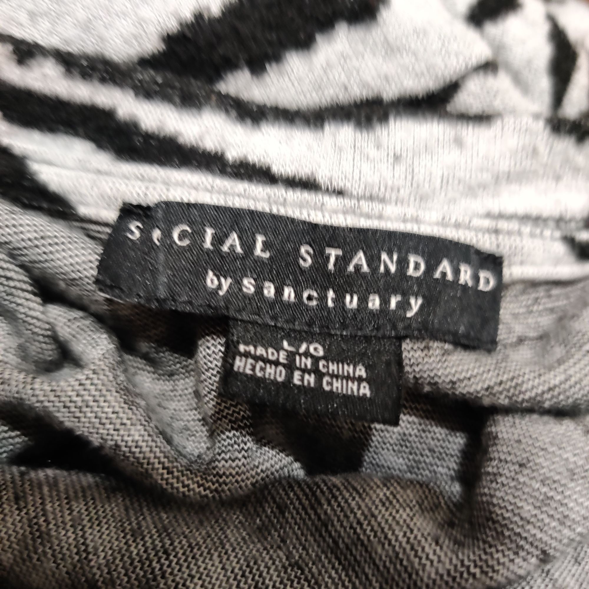 Other Social Standard Sanctuary L Zebra Print Long Sleeve Scoop Ne Size L / US 10 / IT 46 - 7 Thumbnail
