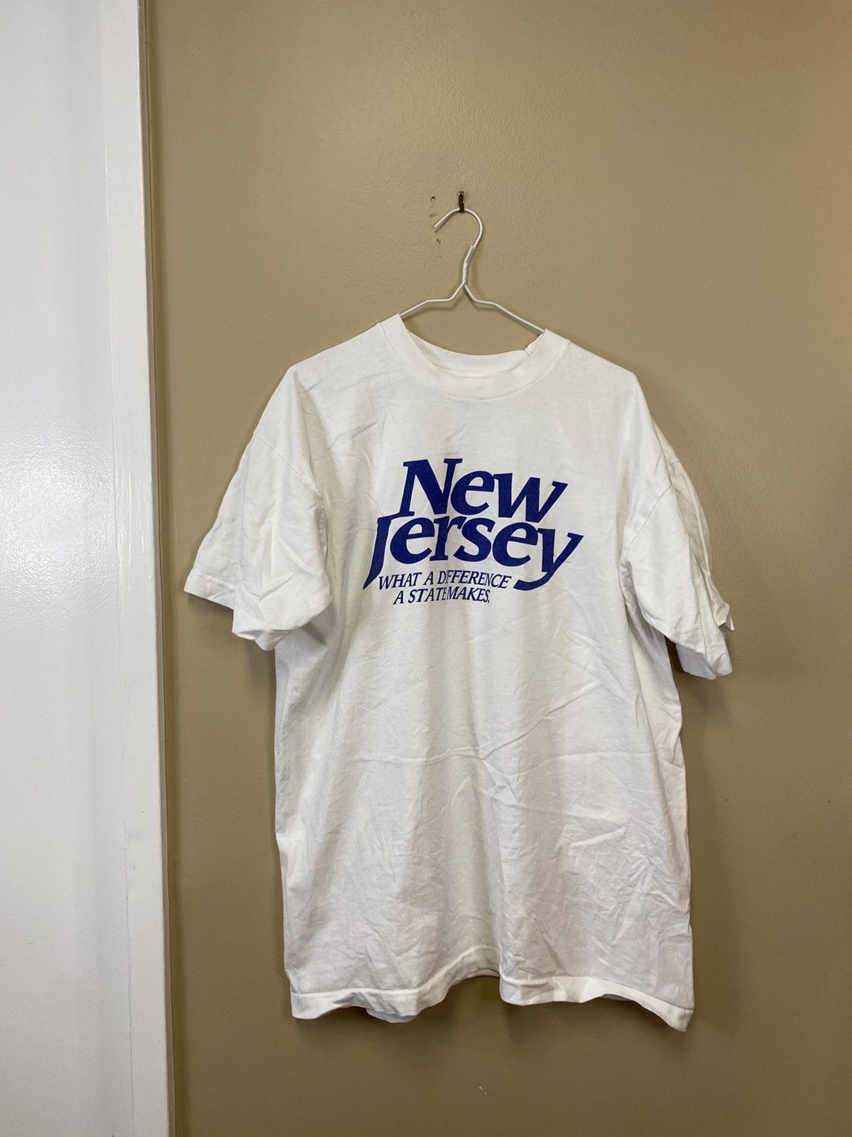 Vintage New Jersey What Difference A State Makes T-Shirt Size US XL / EU 56 / 4 - 1 Thumbnail