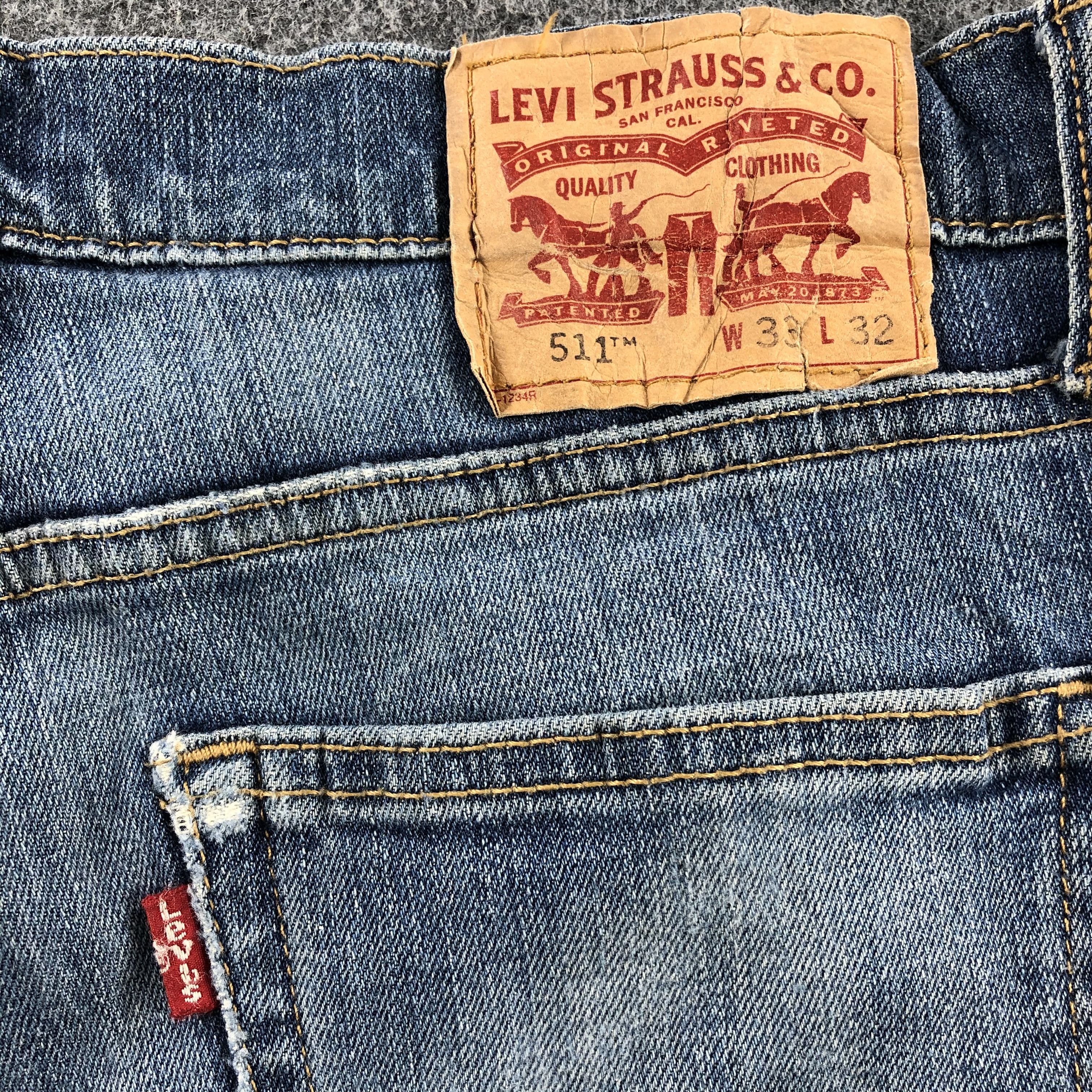 Levi's Vintage Blue Wash Levis 511 Jeans- J1359 Size US 33 - 5 Thumbnail