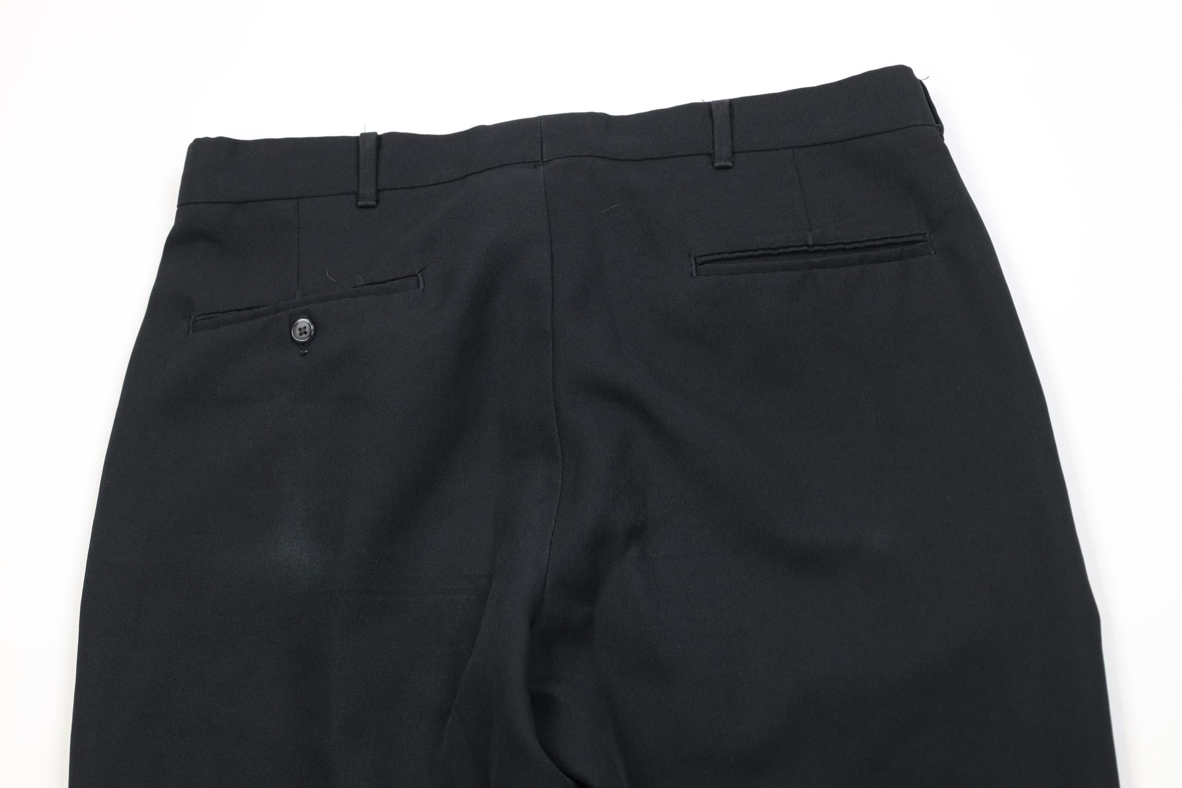 Vintage Vintage 70s Streetwear Flared Wide Leg Chino Pants Black USA Size US 32 / EU 48 - 10 Thumbnail
