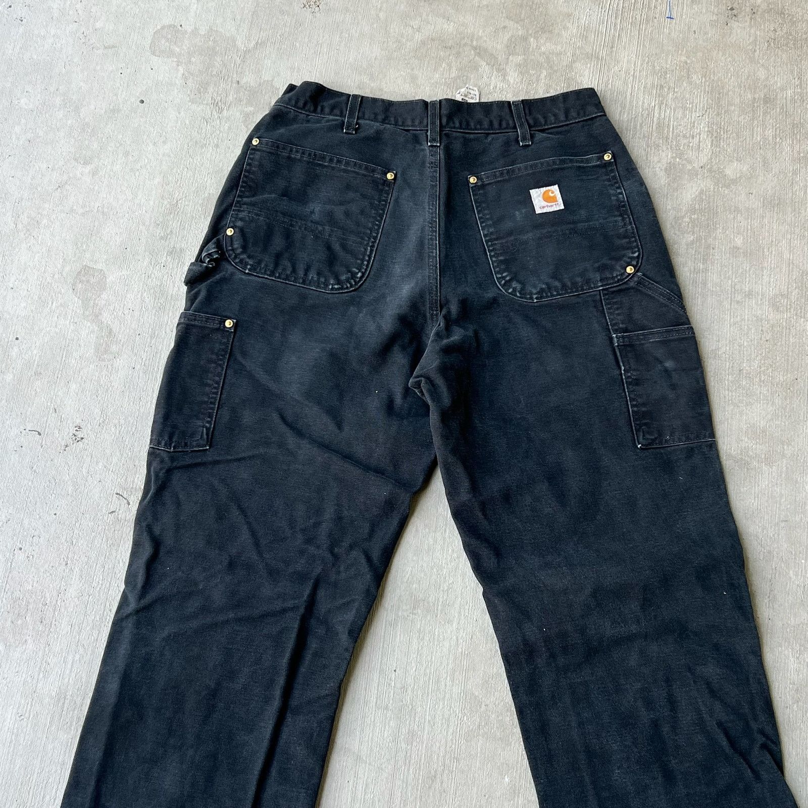 Carhartt × Vintage Carhartt black double knee work wear carpenter pants Size US 29 - 6 Thumbnail
