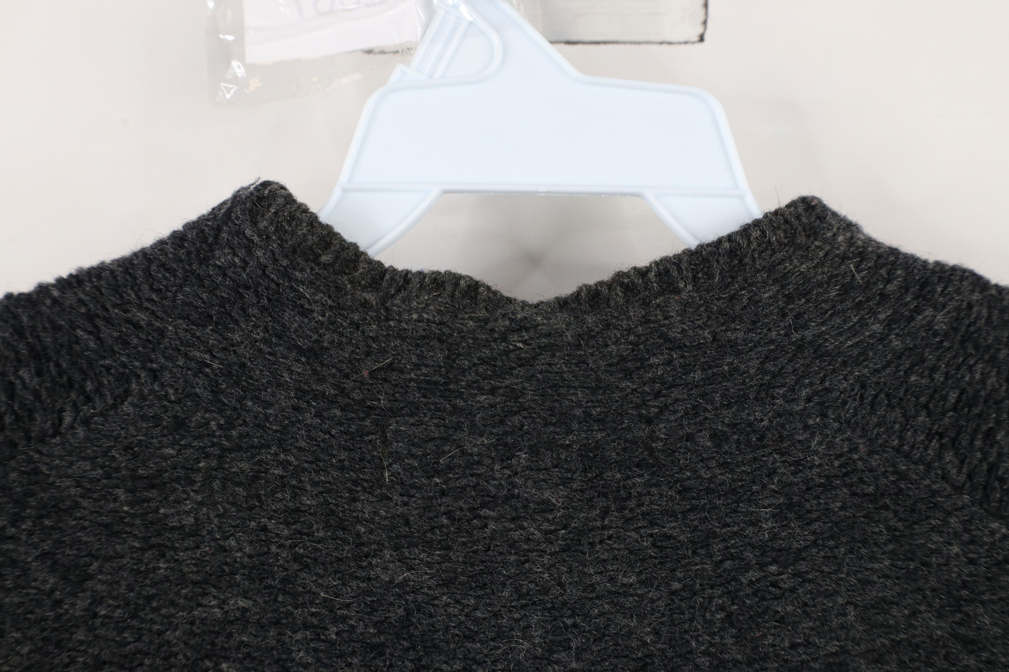 Vintage Vintage 90s Streetwear Ribbed Wool Knit Sweater Gray Size L / US 10 / IT 46 - 9 Thumbnail