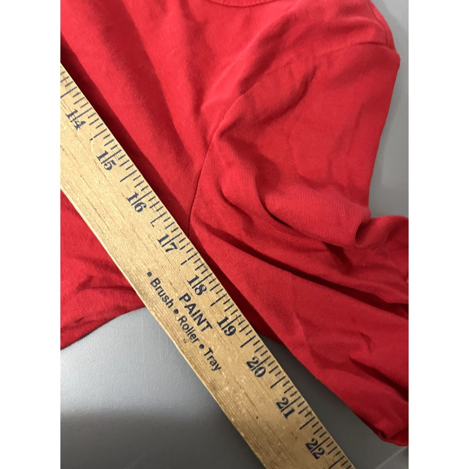 Talbots VINTAGE? Wait the item is Talbots Stretch Weekend Tee Size Medium Red Short Sleeve Women Size 32" / US 10 / IT 46 - 5 Thumbnail