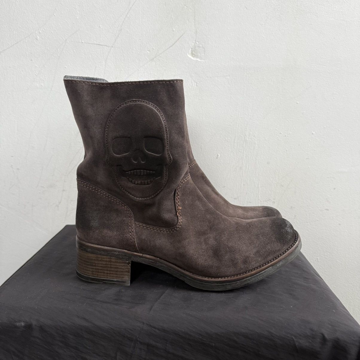 LIEBESKIND BERLIN Liebeskind Berlin Italy Split Suede Brown Ankle Boots Size US 10 / IT 40 - 1 Thumbnail