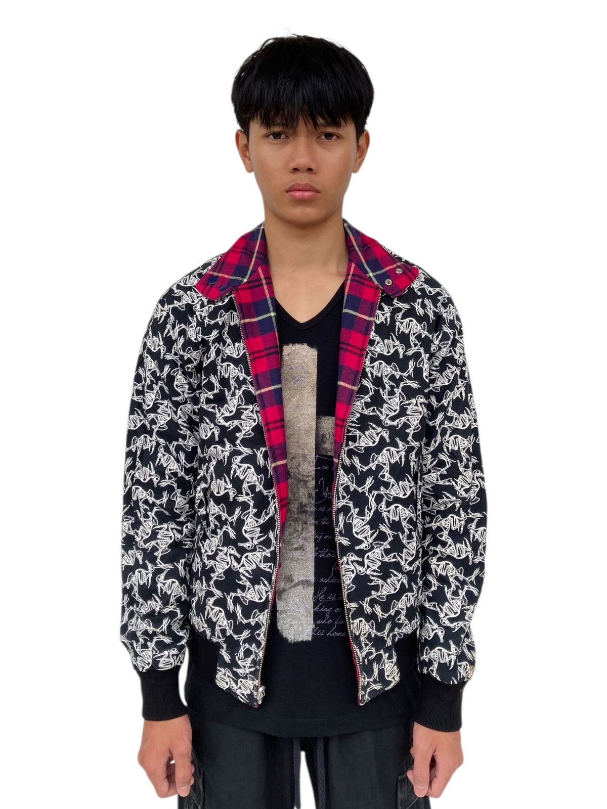 PHENOMENON 2000s Swagger - Reversible Skeleton Bird Jacket Size US M / EU 48-50 / 2 - 2 Thumbnail