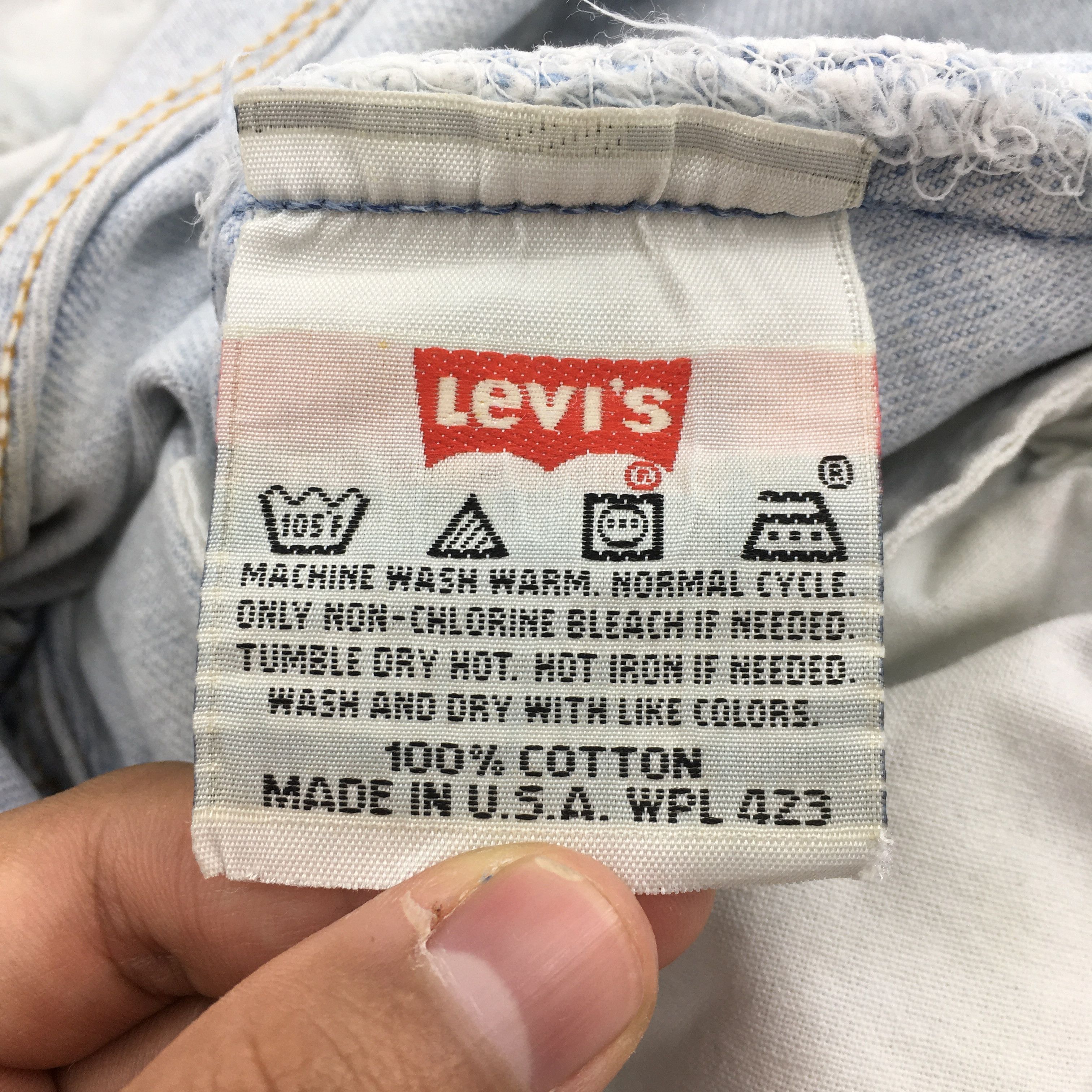 Levi's Size 29x31 Vintage 90s Levi's 501 Faded Blue Jeans S1787 Size US 29 - 13 Thumbnail