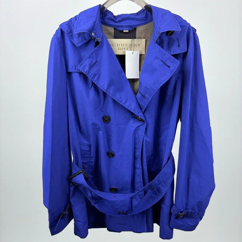 Burberry Burberry Blue Ladies' Coat Size L / US 10 / IT 46 - 1 Thumbnail
