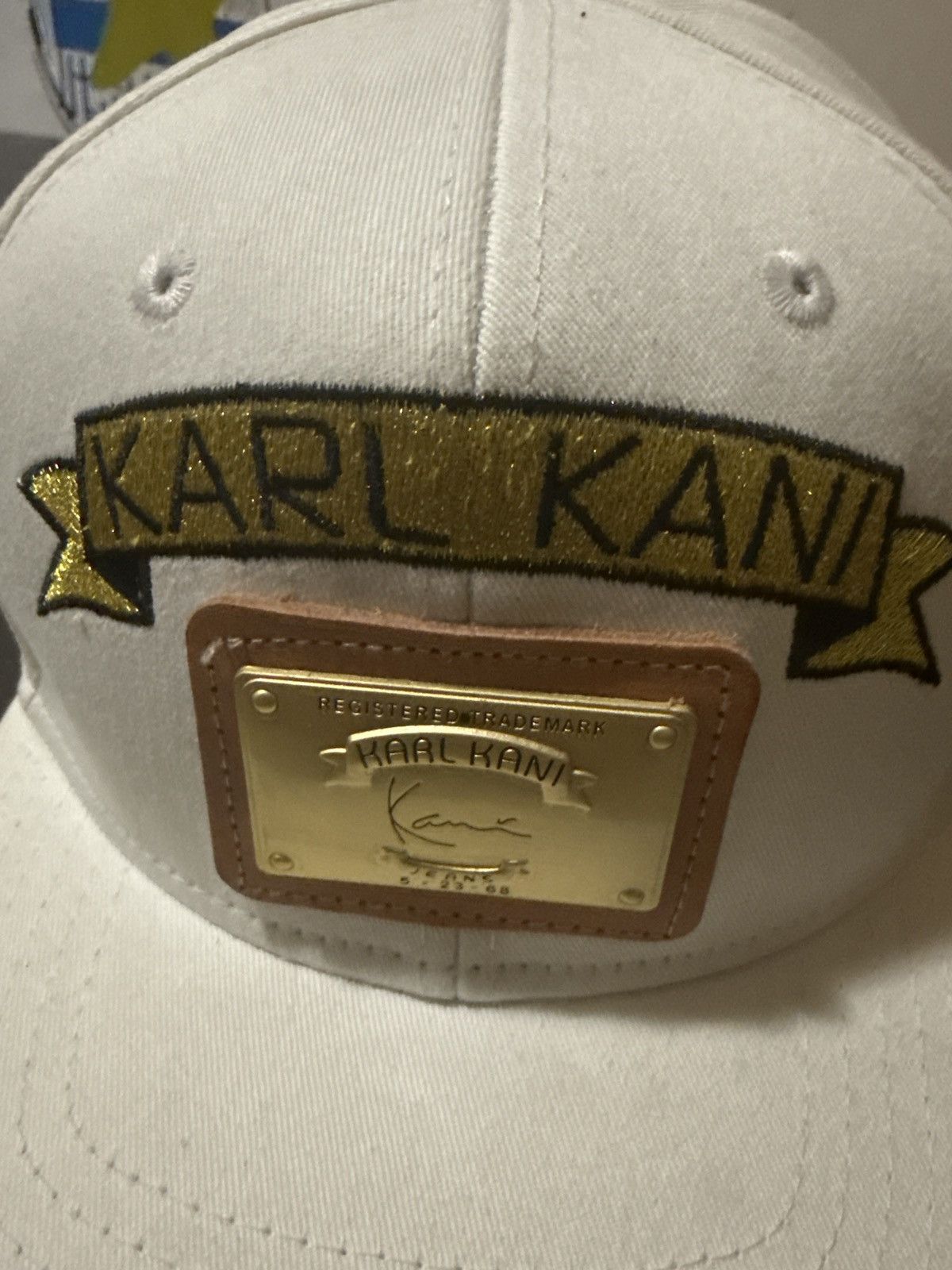 Karl Kani Vintage 90s White Karl Kani SnapBack Hat Size 36 - 2 Thumbnail
