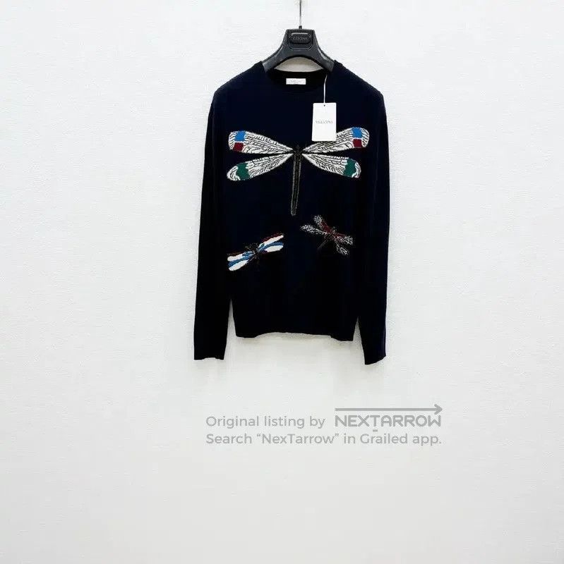 Valentino Valentino Men's Black Wool Long Sleeve Sweater . Size US L / EU 52-54 / 3 - 1 Thumbnail