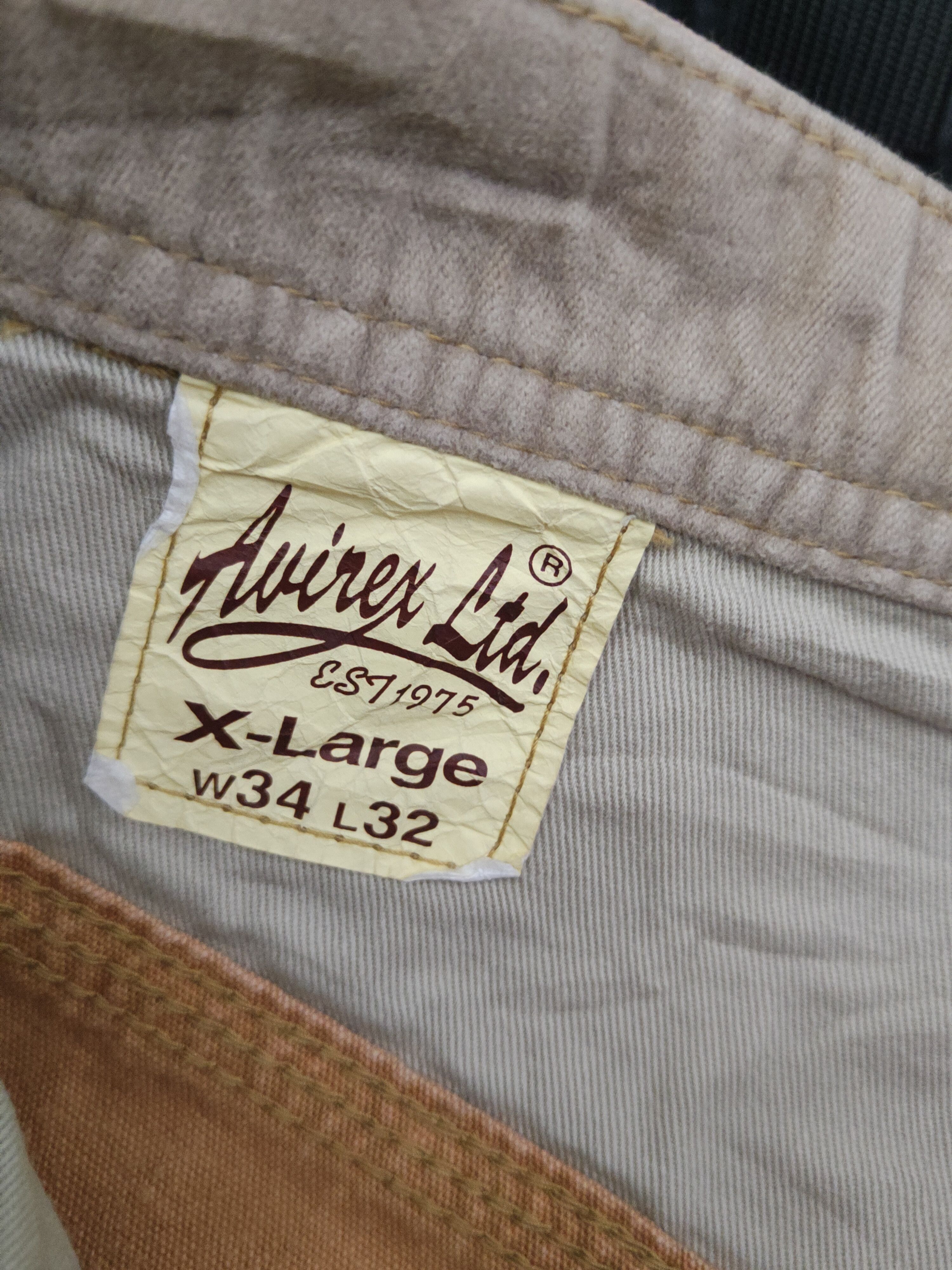 Avirex DL Avirex Orange Multipocket Cargo Pants #2665 Size US 34 / EU 50 - 16 Thumbnail