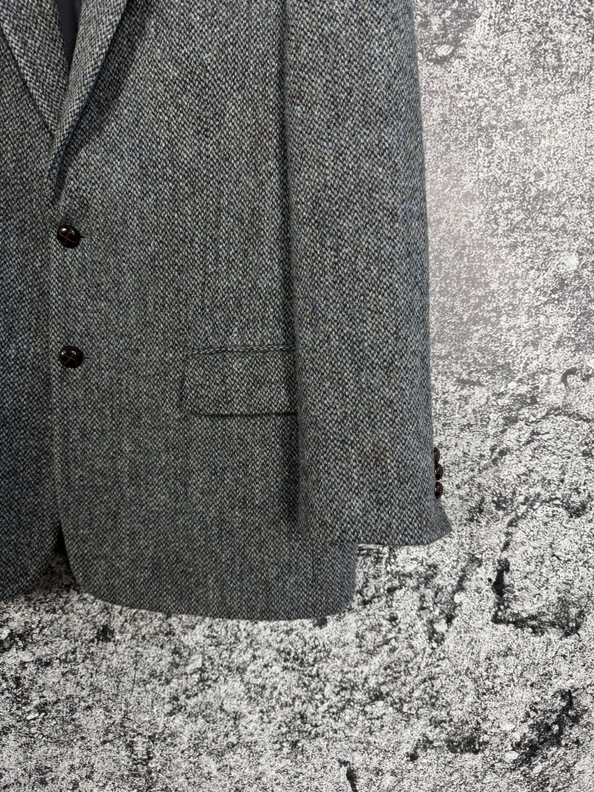 Harris Tweed Harris Tweed Pure New Wool Blazer Jacket Vintage Size 40 Size 40R - 5 Thumbnail