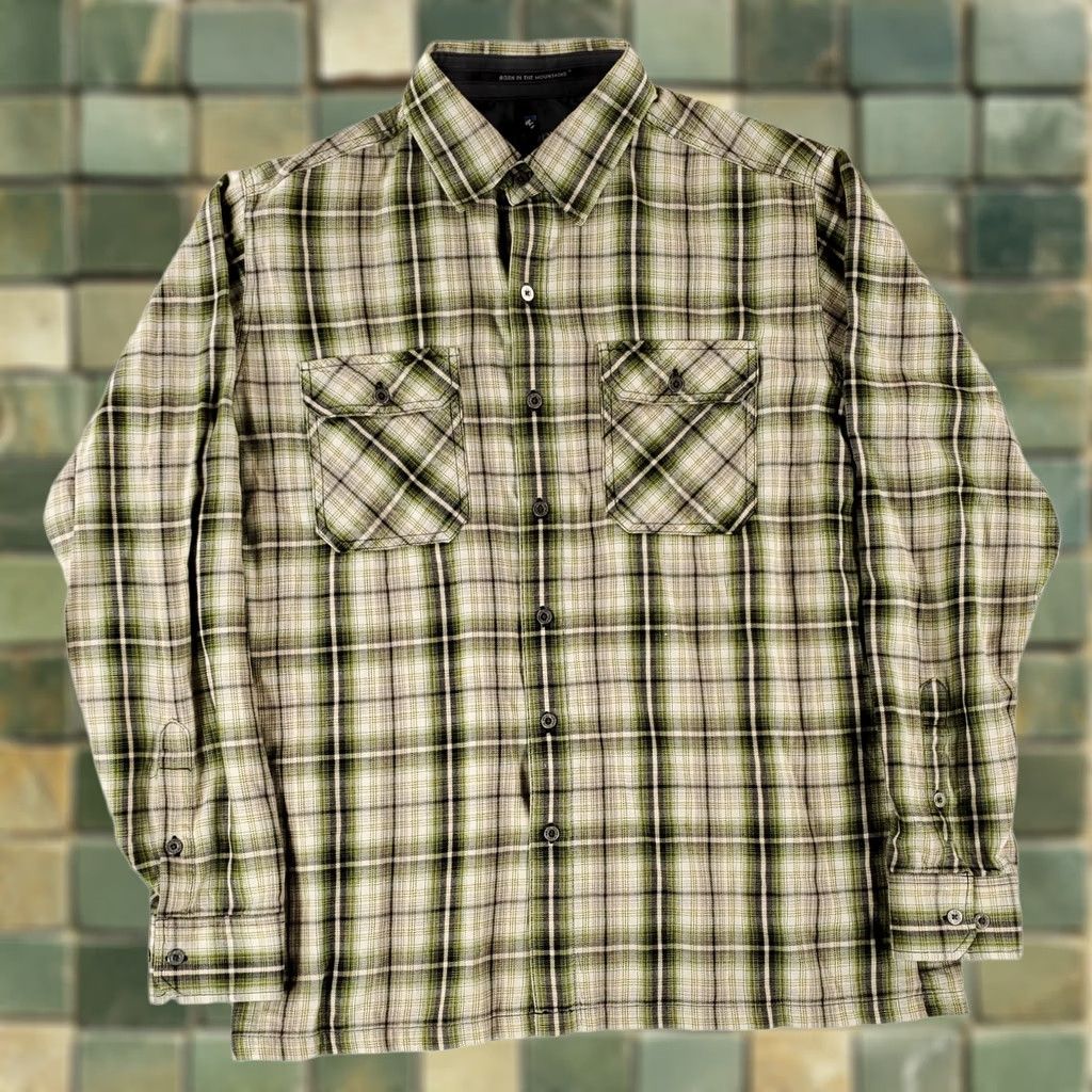 Vintage Kuhl Descendr Long Sleeve Button Up Shirt Green Plaid Mens M Green White Black Plaid Mens M Shirt Size US M / EU 48-50 / 2 - 1 Thumbnail