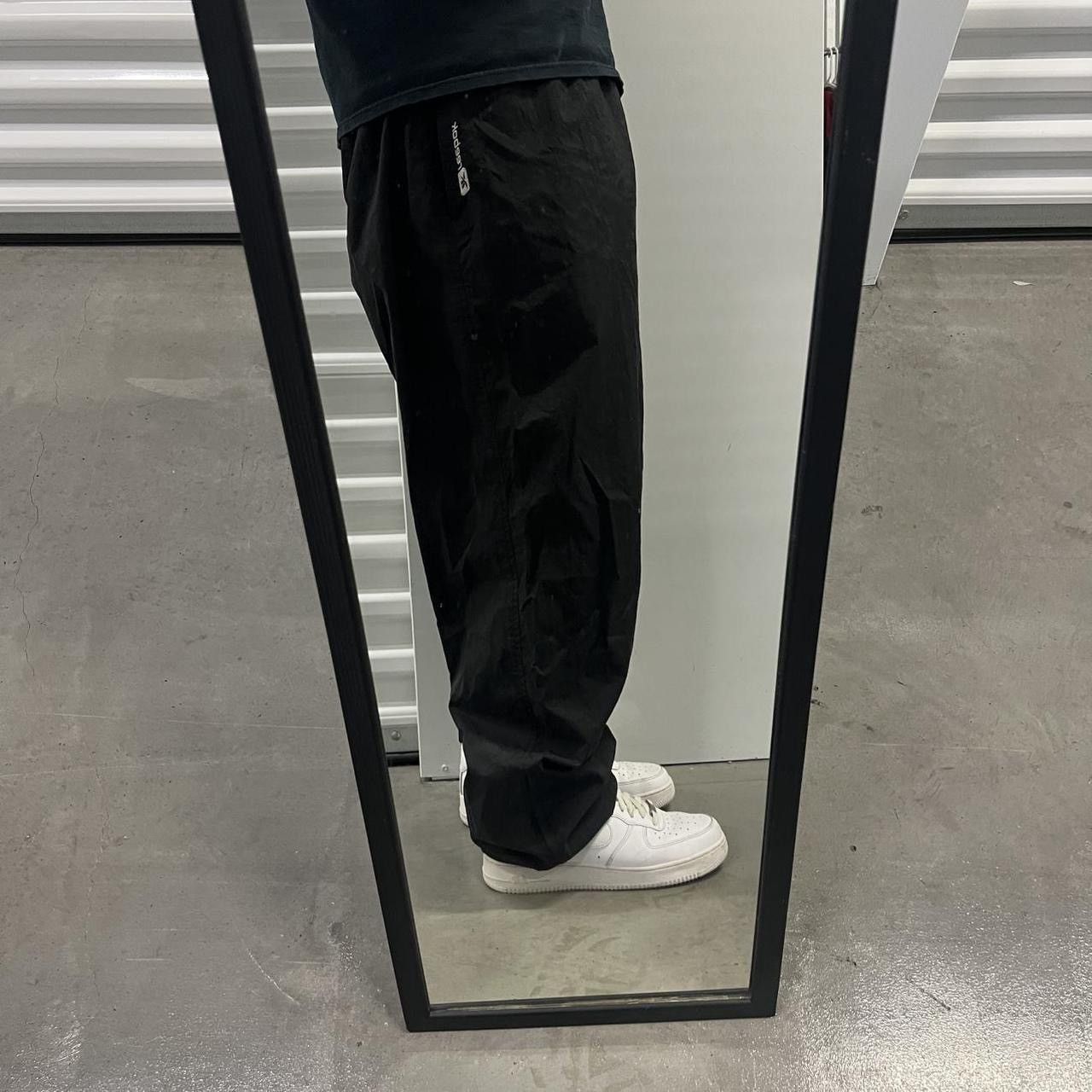 Reebok × Vintage Vintage Y2K/2000s Baggy Black Reebok Trackpants Sweatpants! Size US 38 / EU 54 - 1 Thumbnail