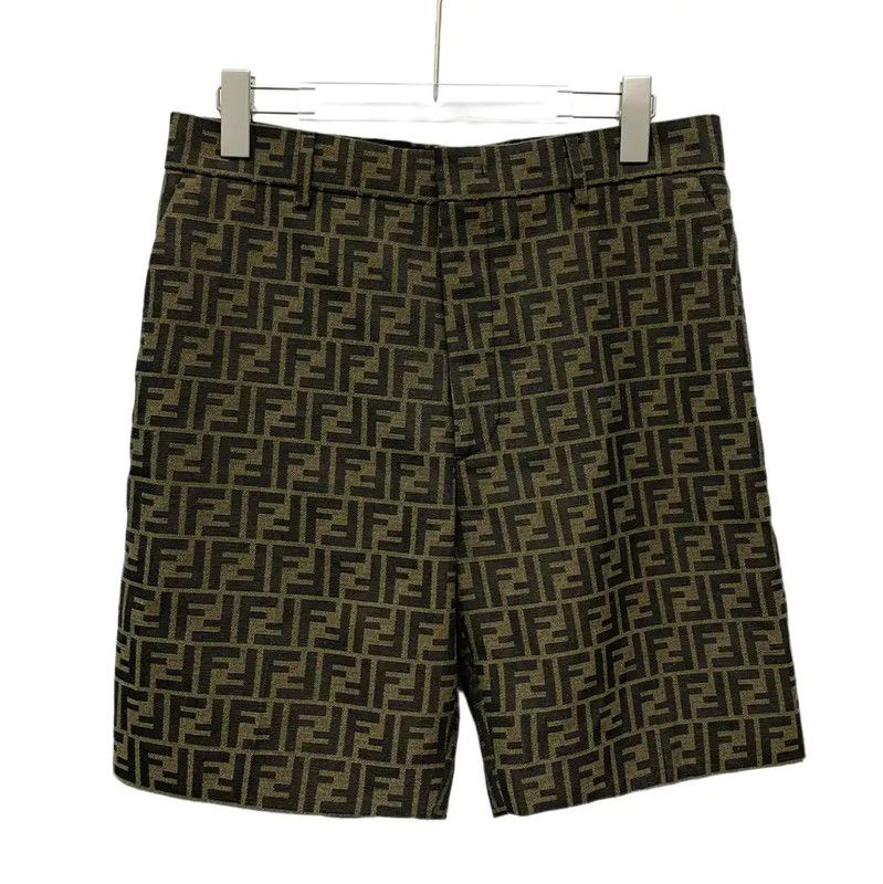 Fendi Fendi Brown Polyester Men's Shorts 0089 Size US 27 - 1 Thumbnail