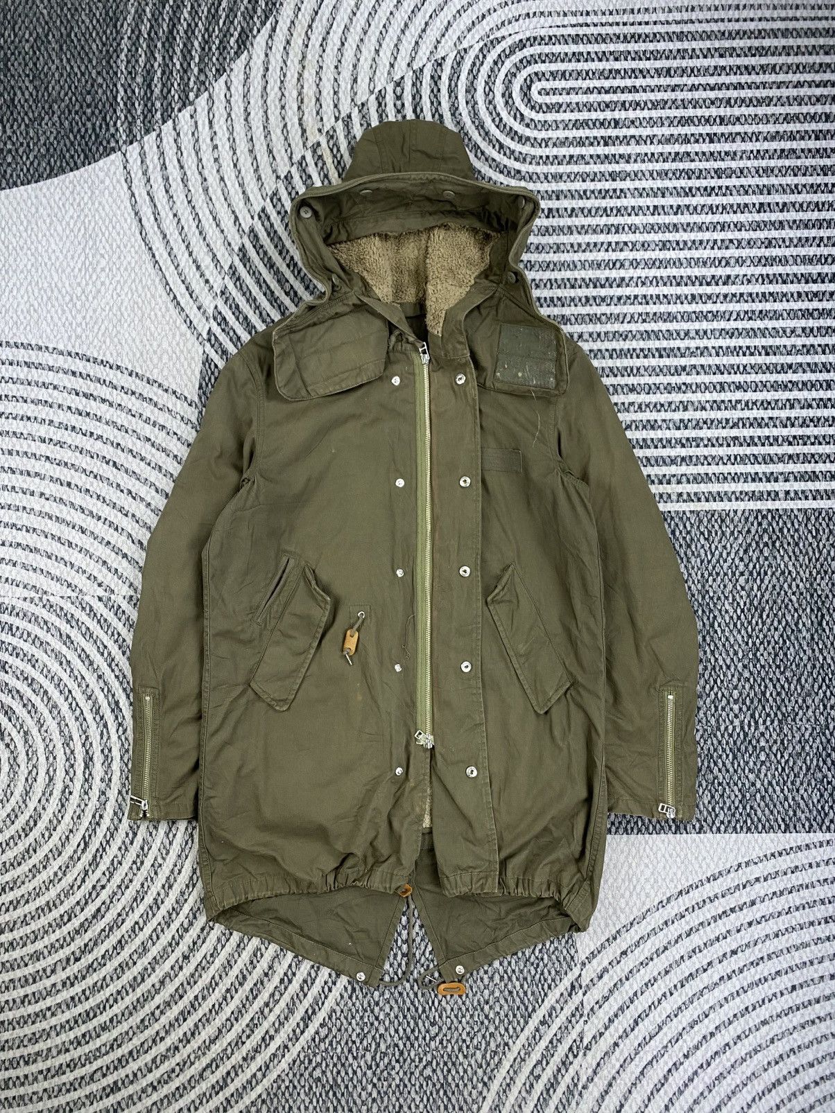 HARE Vintage HARE Army Green Fishtail Parka Jacket Size US M / EU 48-50 / 2 - 4 Thumbnail