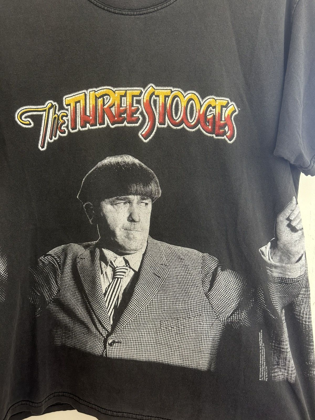 Vintage Vintage The Three Stooges Wrap Around Graphic Fader T-shirt Size US L / EU 52-54 / 3 - 4 Thumbnail