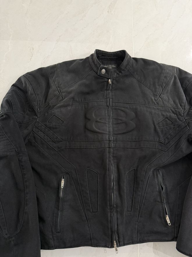 Balenciaga Denim Unity Racer Jacket Runway Size US S / EU 44-46 / 1 - 3 Thumbnail