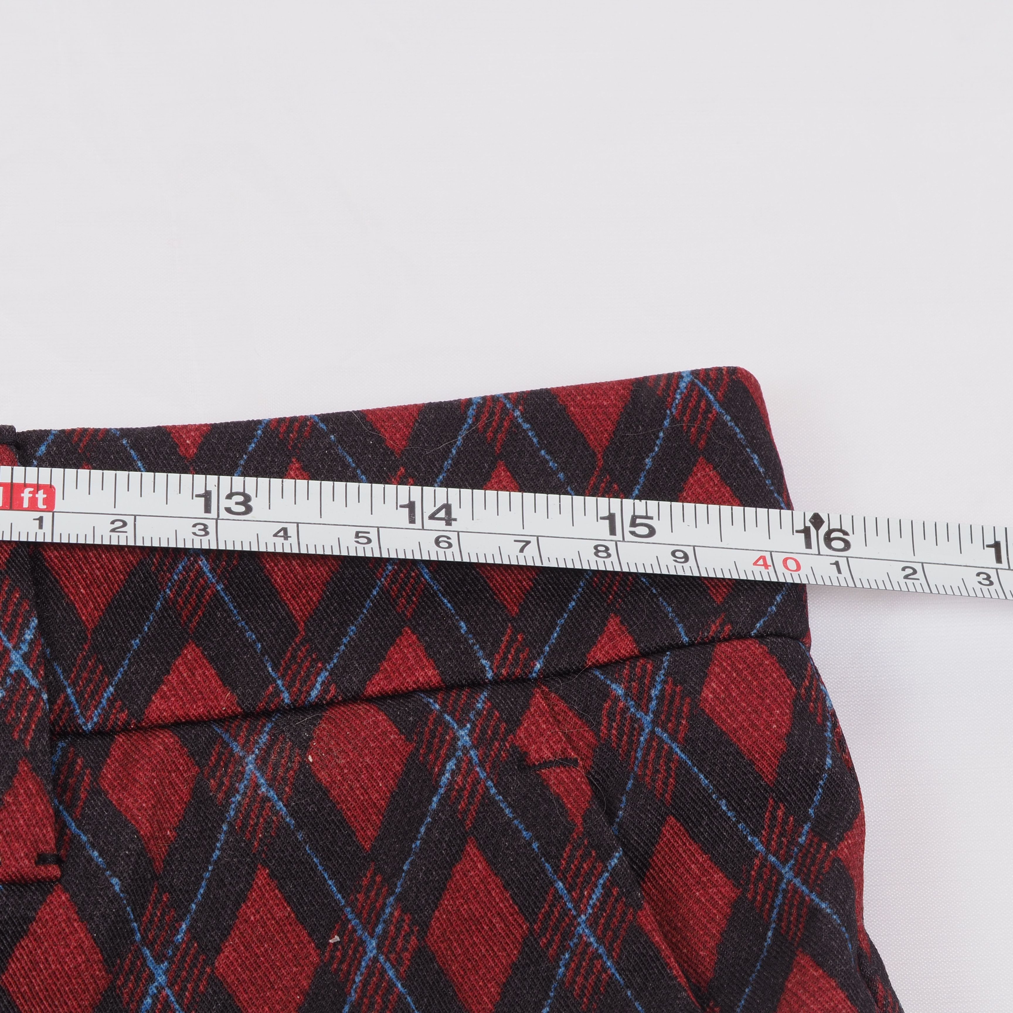 Prada Prada Vintage Red Black Geometric Cropped Pants Size 27" / US 4 / IT 40 - 7 Thumbnail