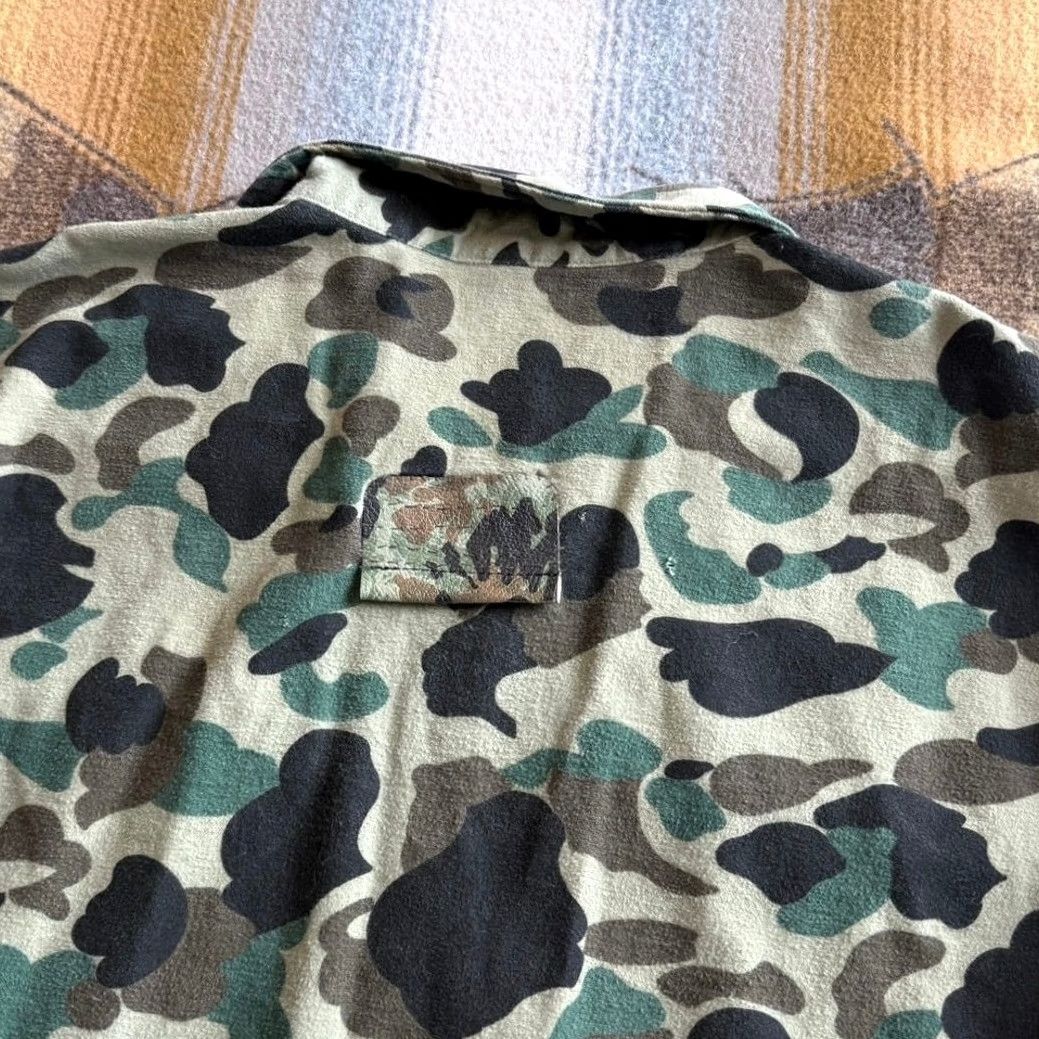 Vintage VINTAGE Frostproof Mens 3XL Duck Frog Camo Chamois Flannel Button Up Pocket Size US XXL / EU 58 / 5 - 6 Thumbnail