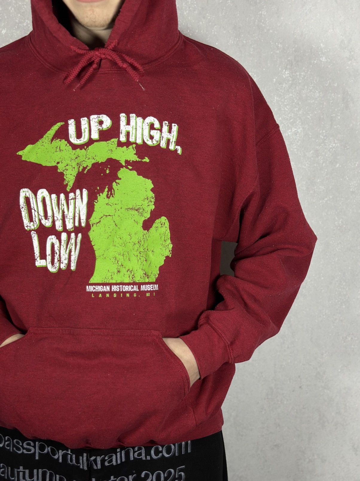 Hypebeast VTG Hoodie Up High Down Low Big Logo Hype Baggy Staff Pick Size US L / EU 52-54 / 3 - 5 Thumbnail
