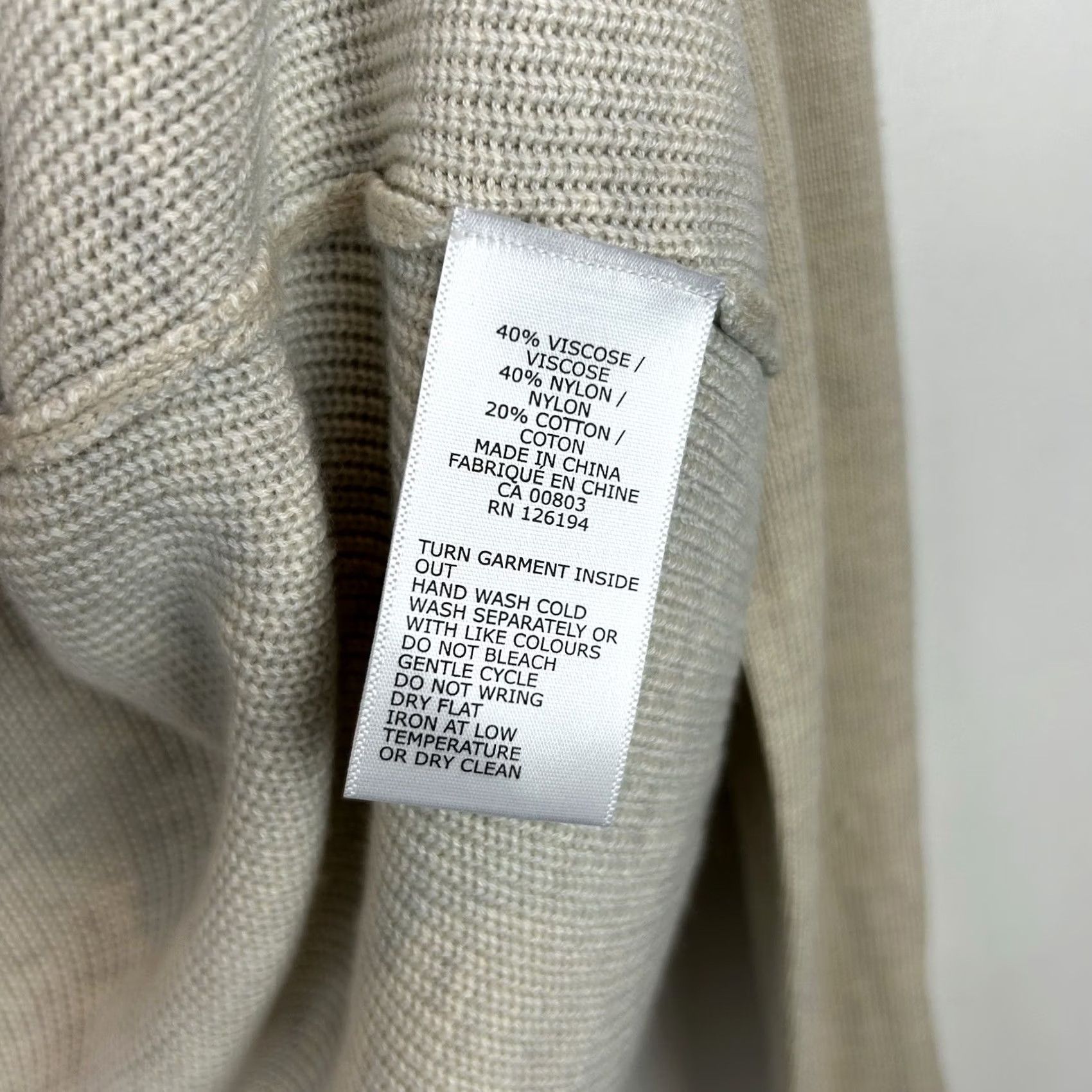 Vintage Jana Cardigan Sweater Womens S Thin Knit Beige Neutral Capsule Minimalist Size S / US 4 / IT 40 - 7 Thumbnail