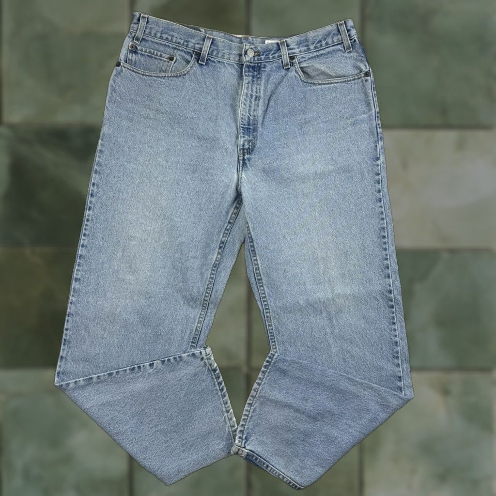 Levi's VINTAGE Levi's Jeans Men 38x30 Blue 90s Grunge Straight Regular Pants Vintage Worn Thrashed Size US 38 / EU 54 - 1 Thumbnail