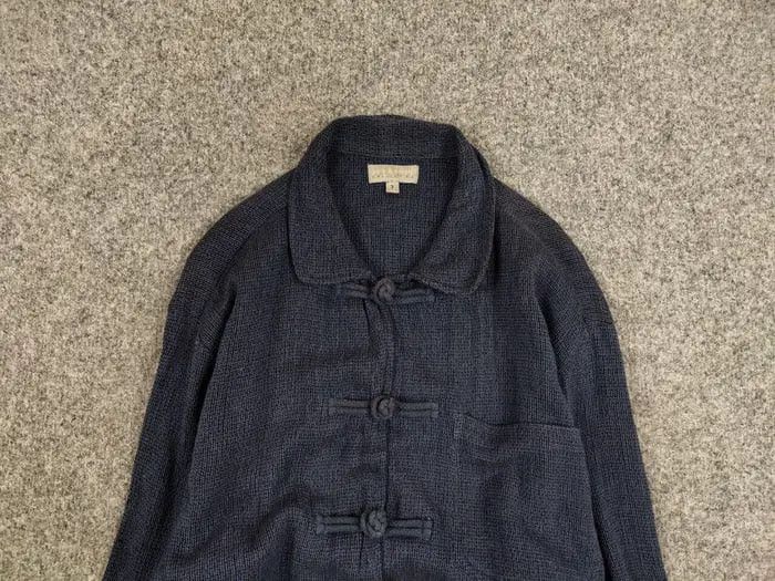 Japanese Brand Vintage 90's Japanese Blue Cotton Pocket overshirt Jacket Size US M / EU 48-50 / 2 - 8 Thumbnail