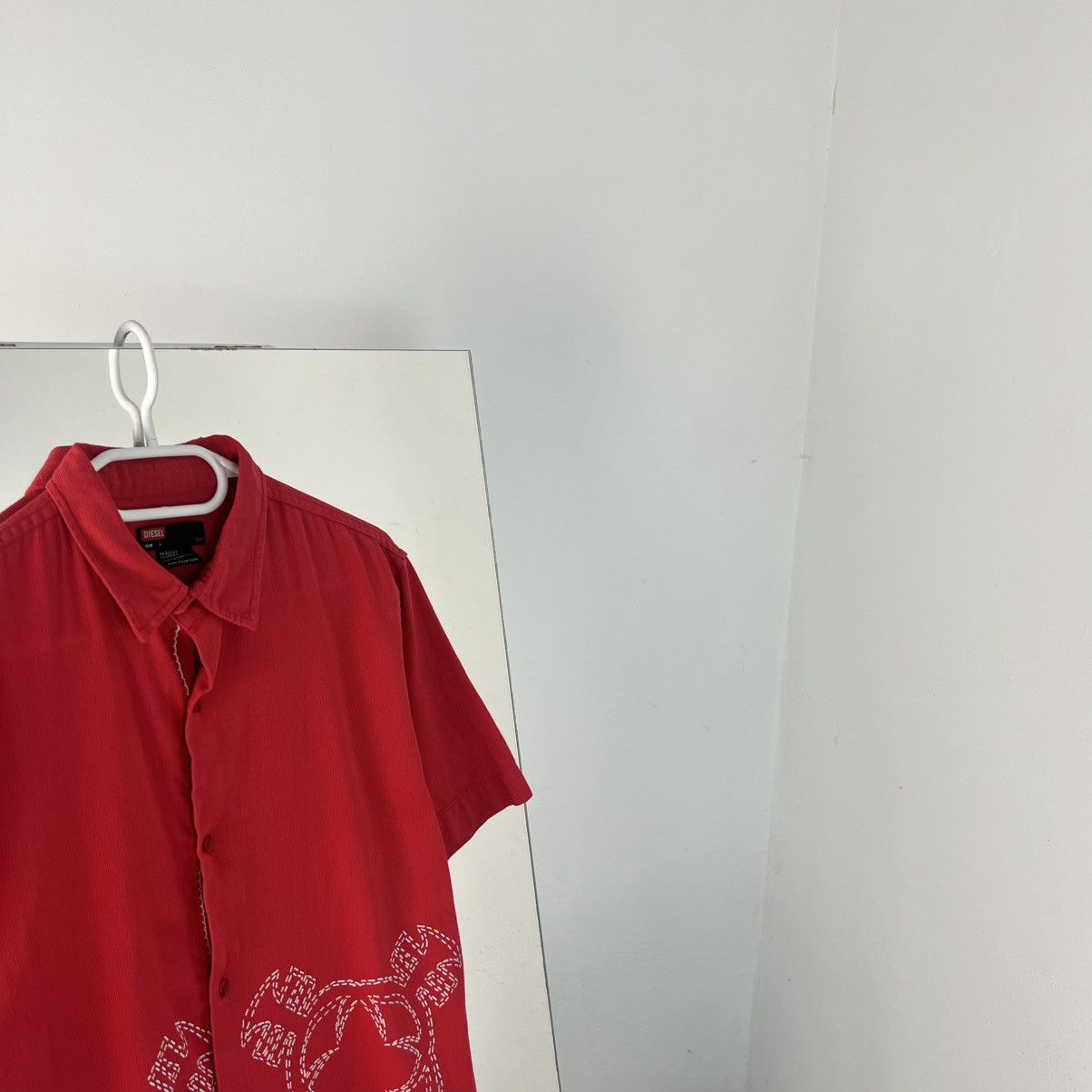 Diesel Vintage Y2K Diesel Avant Garde Button Up Shirt Size US L / EU 52-54 / 3 - 2 Thumbnail