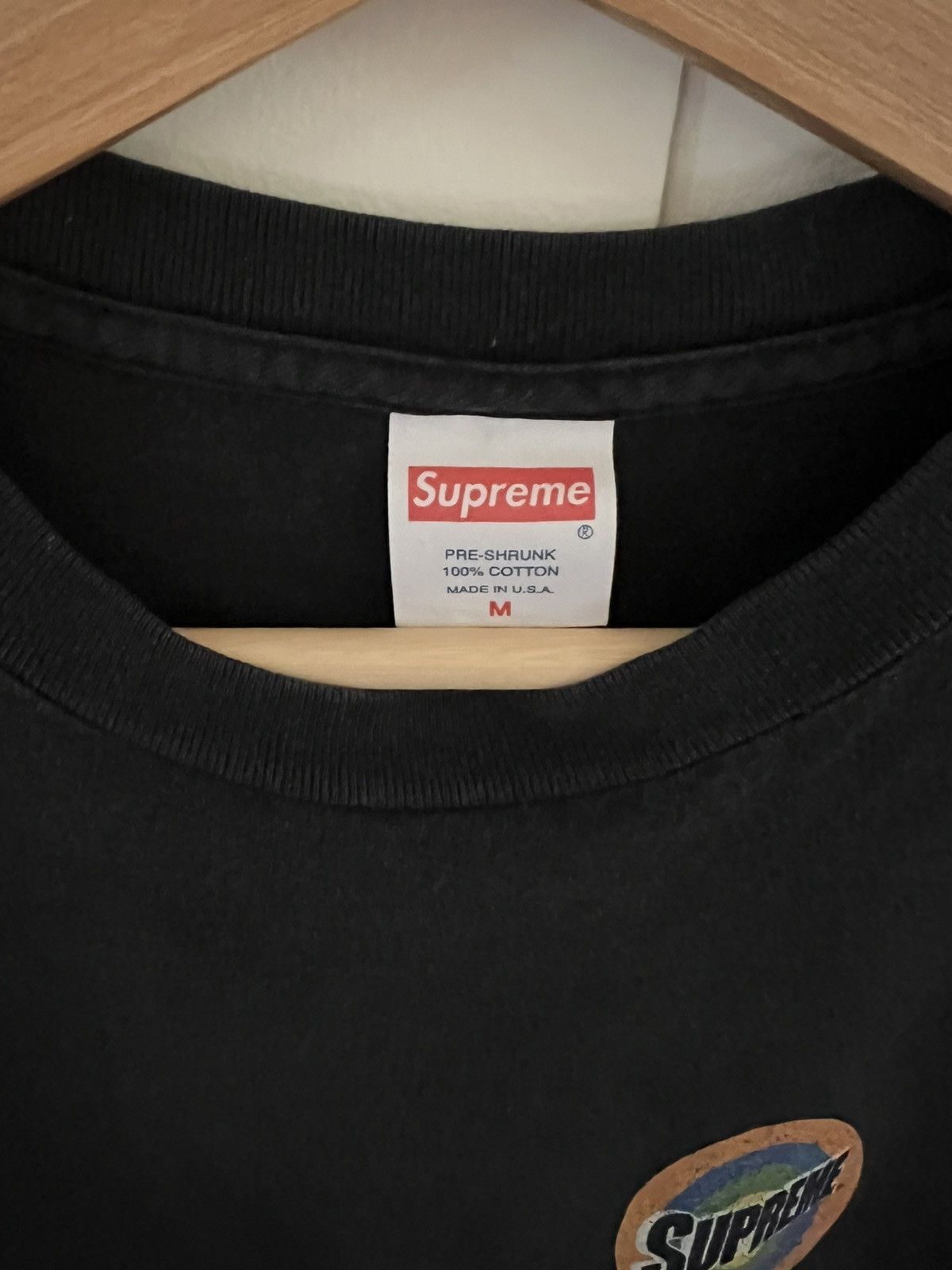 Supreme Supreme Black Spin T Size US M / EU 48-50 / 2 - 2 Thumbnail