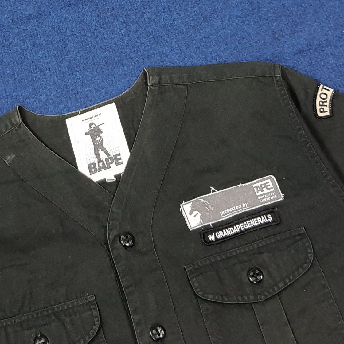 Bape Vintage Rare 90s BAPE Baseball Button Up Shirt C285N28 Size US M / EU 48-50 / 2 - 2 Thumbnail