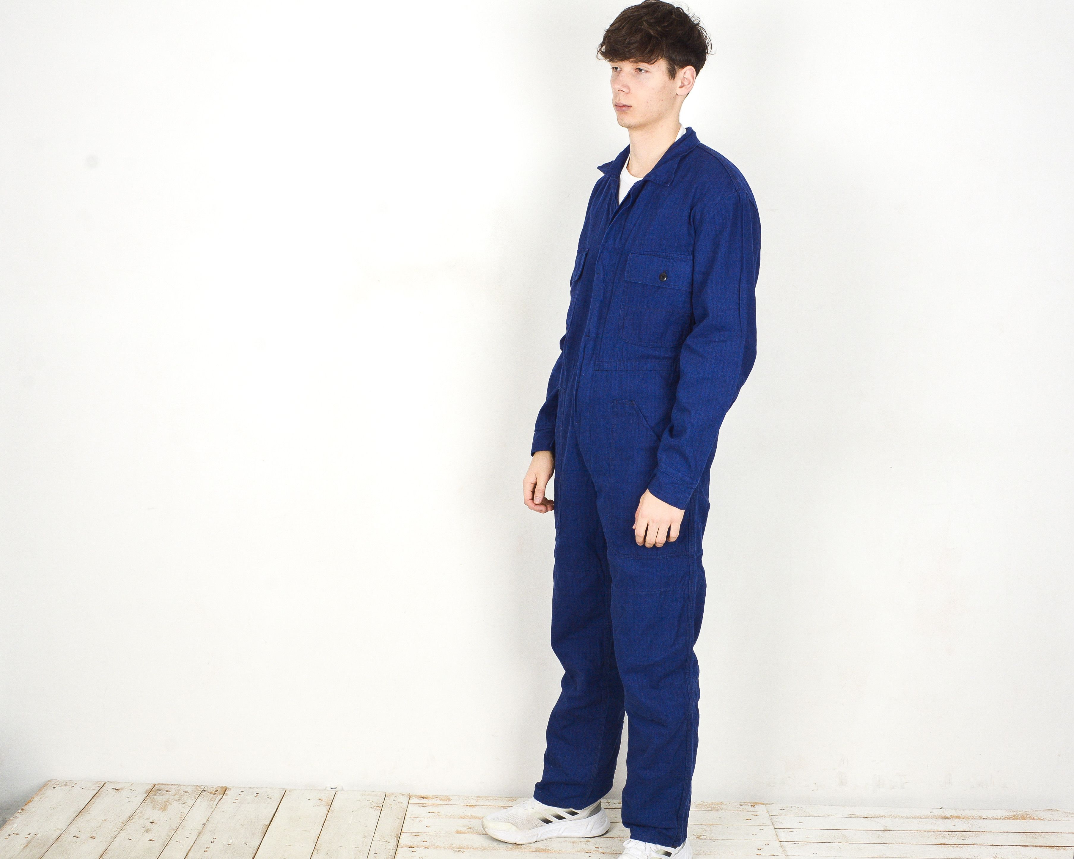 Vintage Adina Sanfor 1980's L Worker Boilersuit Jumpsuit Overalls Size US 36 / EU 52 - 2 Thumbnail