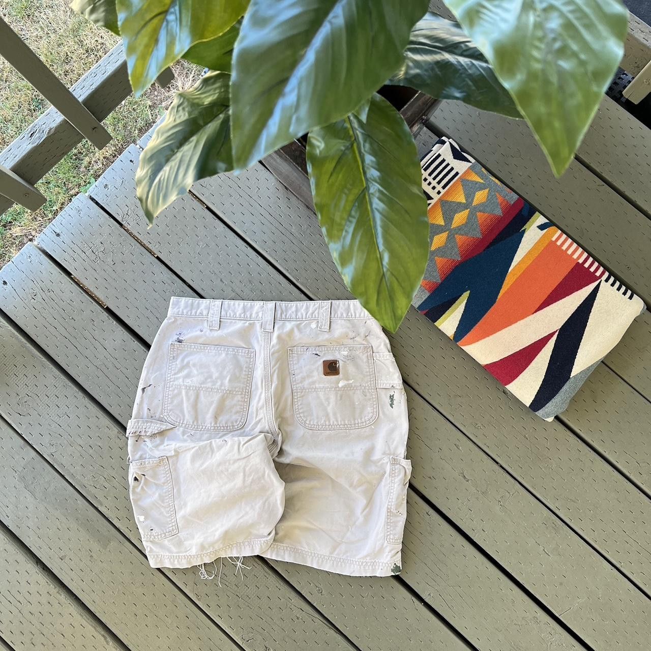 Carhartt Vintage Y2K Carhartt brown double knee work carpenter shorts Size US 32 / EU 48 - 2 Thumbnail