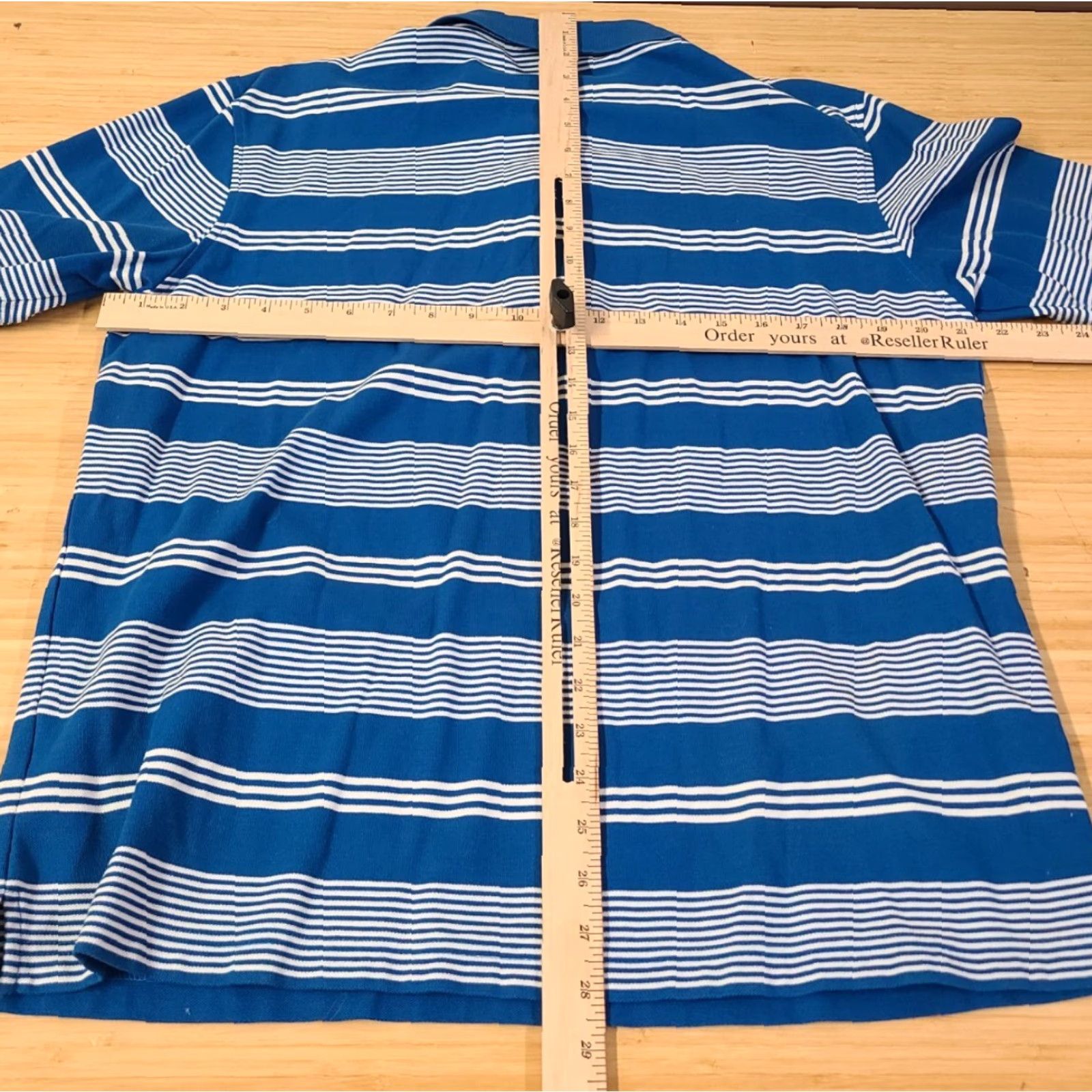 Vintage Masters Collection Polo Shirt Striped Augusta Blue L Men Size US L / EU 52-54 / 3 - 6 Thumbnail