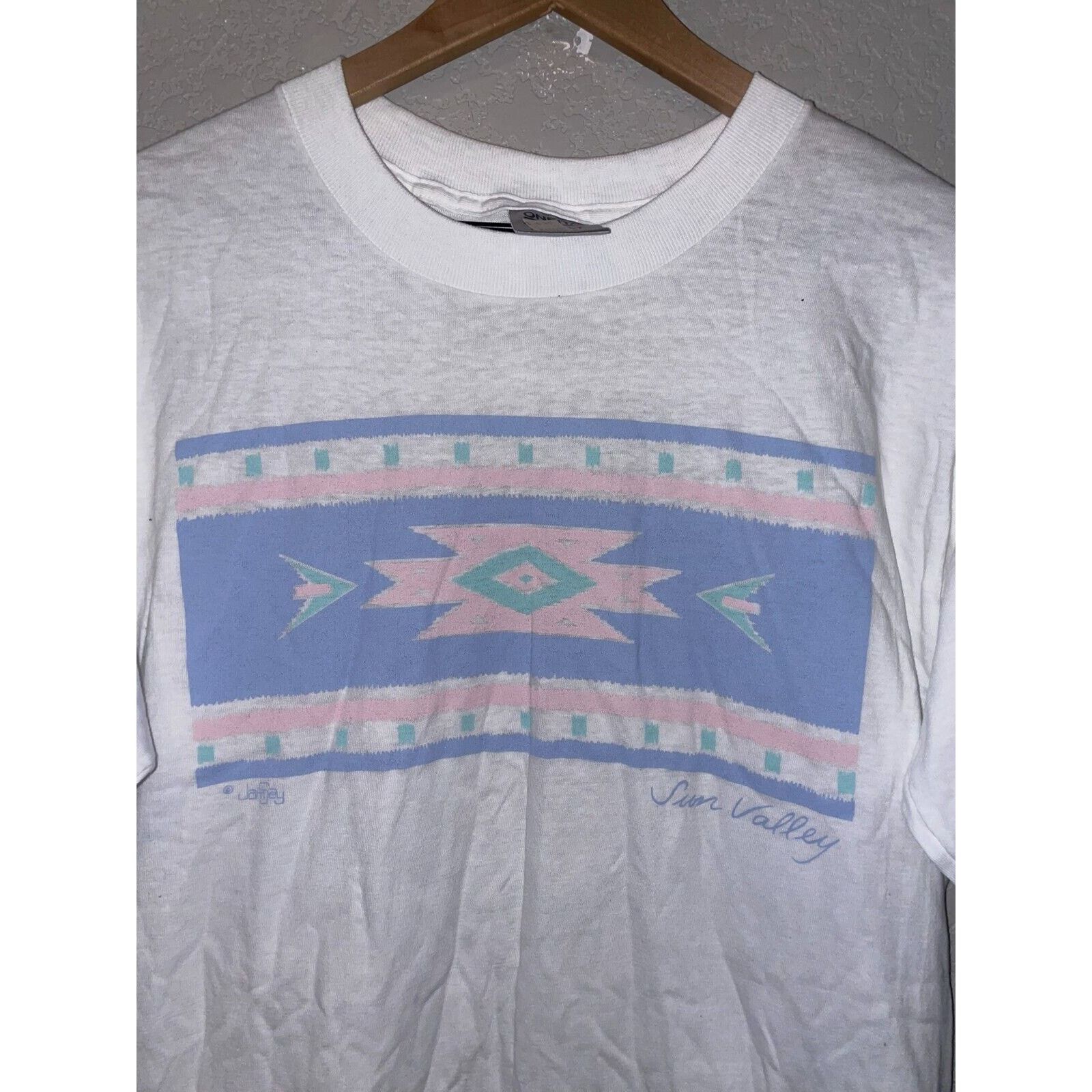 Vintage Vintage Sun Valley Shirt Tribal Aztec Western White L Tee Size US L / EU 52-54 / 3 - 2 Thumbnail