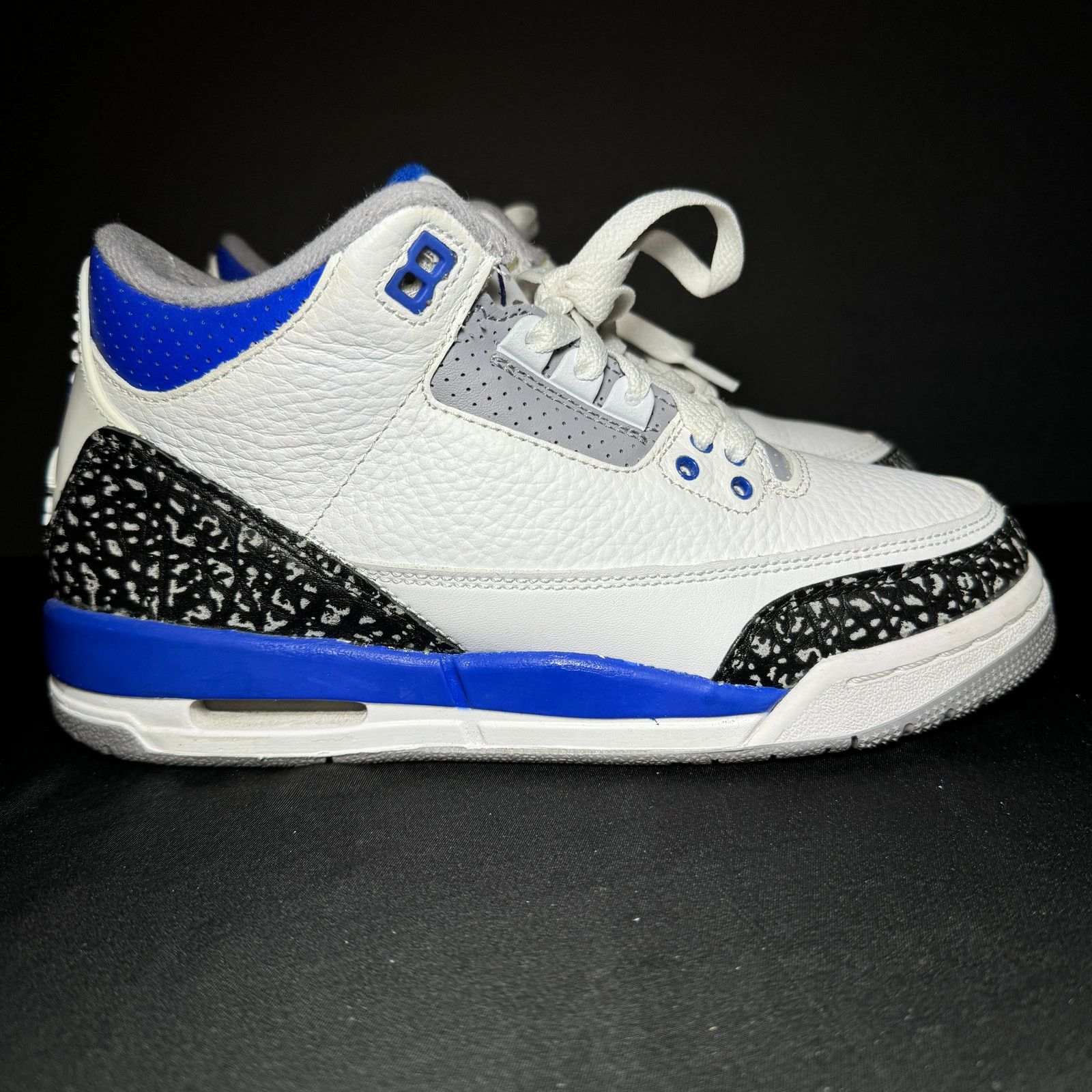 Jordan Brand × Nike Nike Air Jordan 3 Retro GS Racer Blue Men's Shoes - Size 6 Size US 6 / EU 39 - 9 Thumbnail