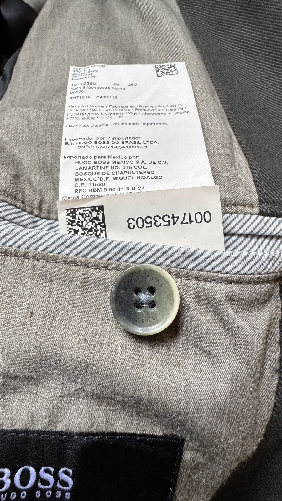 Designer × Hugo Boss HUGO BOSS BLAZER Size 36R - 16 Thumbnail