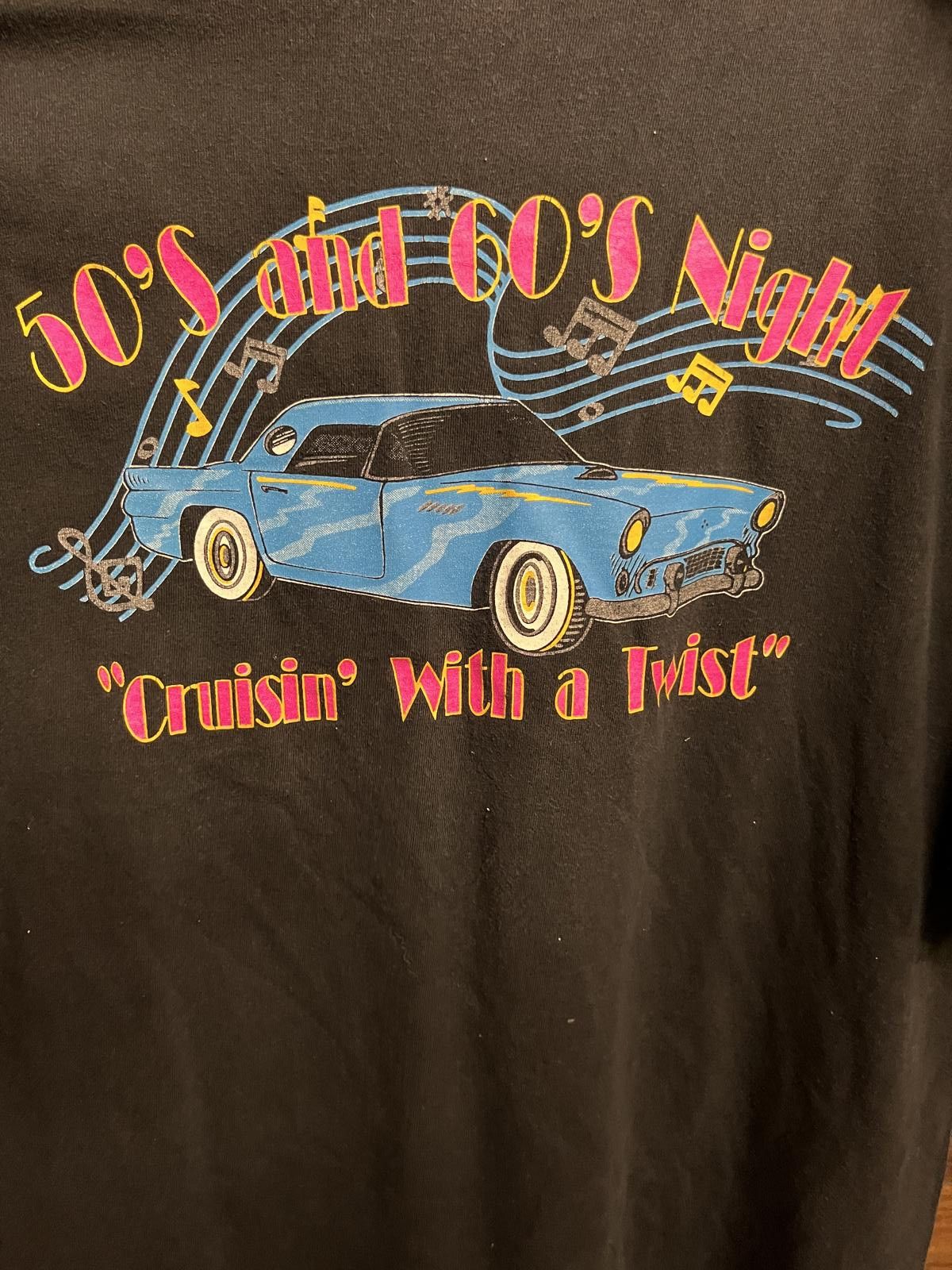 Gildan Faded Royal Caribbean Cruise T-shirt 50s & 60s Night Tee XL Size US XL / EU 56 / 4 - 5 Thumbnail
