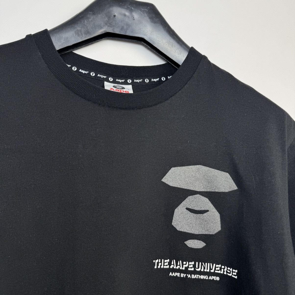 Aape Aape By a Bathing Ape Black T-Shirt Big Logo Tee Crew Neck Size US L / EU 52-54 / 3 - 15 Thumbnail