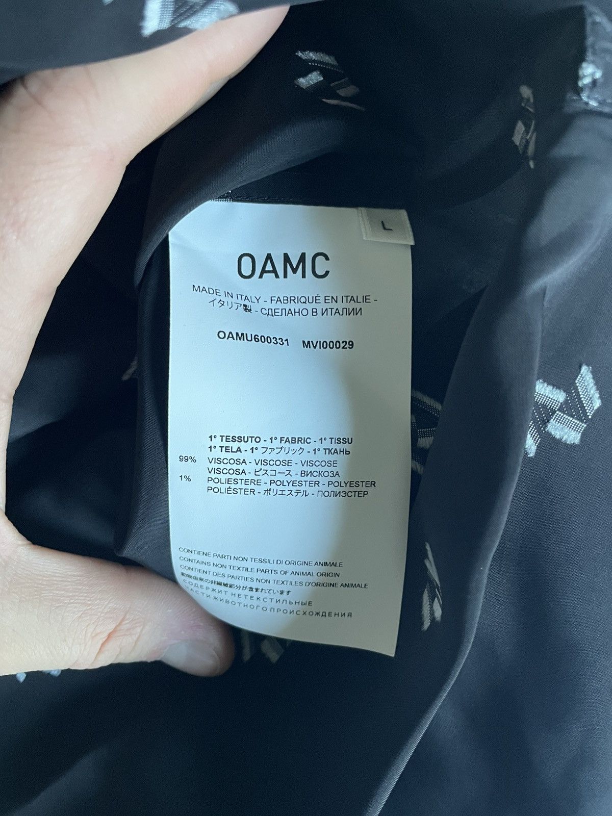 OAMC Oamc Korean Shirt Size US L / EU 52-54 / 3 - 9 Thumbnail