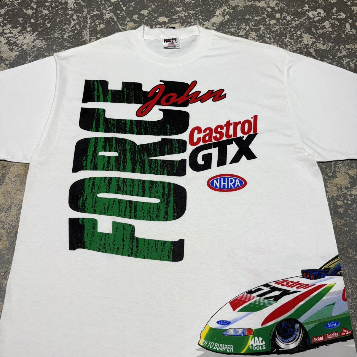 NASCAR Vintage John Force Castrol GTX Racing Wrap Around Nascar Size US XL / EU 56 / 4 - 7 Thumbnail