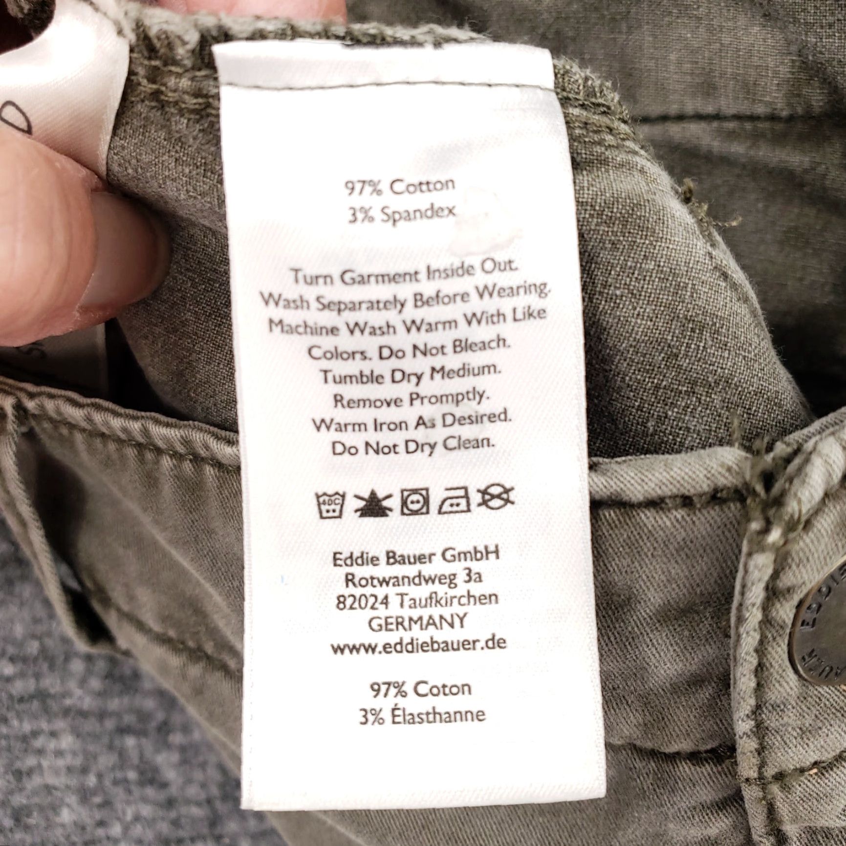 Eddie Bauer Eddie Bauer Pants Womens 4 Gray Chino Mid-Rise Straight Casual Specially Dyed Size 27" / US 4 / IT 40 - 4 Thumbnail