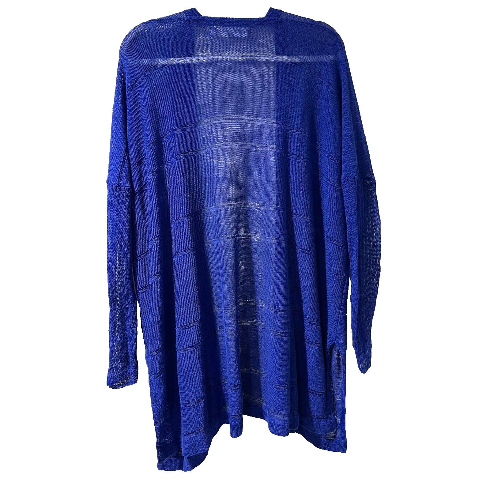 Anthropologie Anthropologie Sparrow Linen Longline Cardigan L A001377 Size L / US 10 / IT 46 - 7 Thumbnail