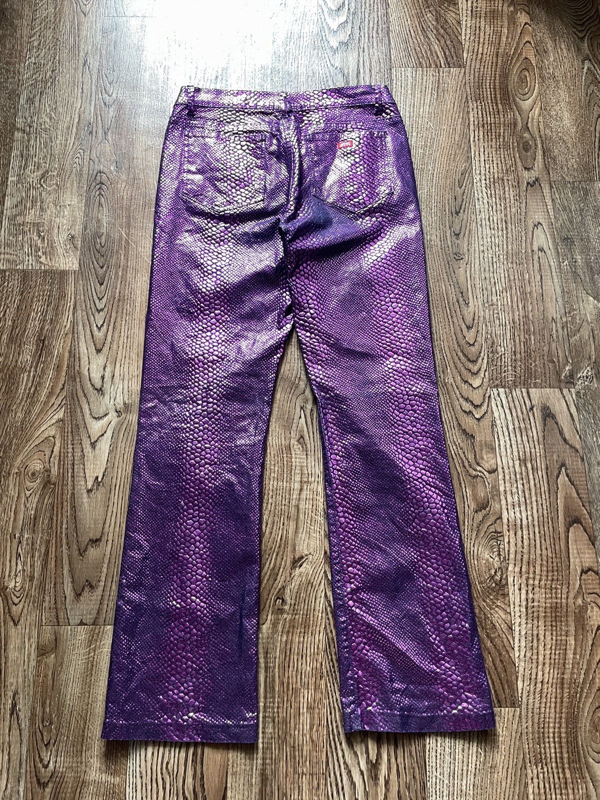 If Six Was Nine 2000s Miss Sixty scales purple jeans pants Size 30" / US 8 / IT 44 - 5 Thumbnail