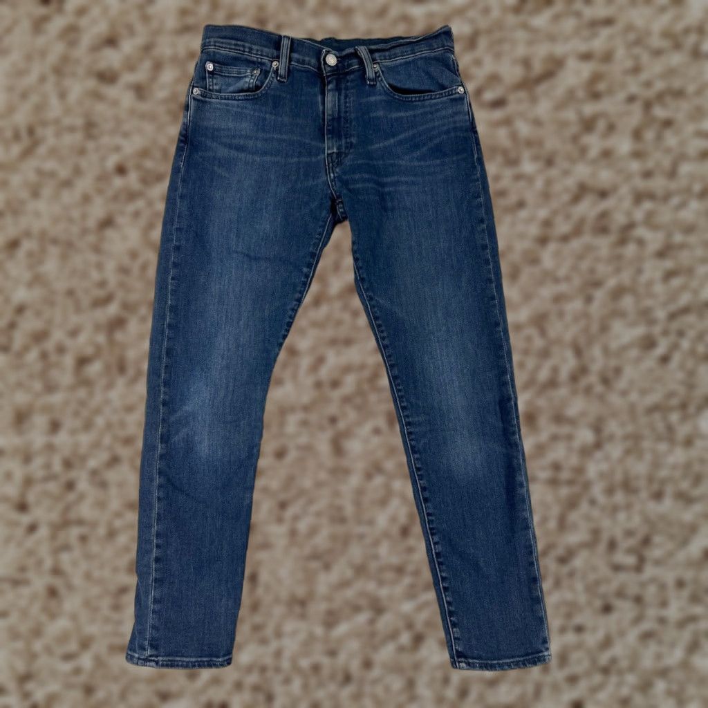 Levi's Levis Jeans Adult 29 Blue Denim Slim Taper Big E 512 Cotton Blend 29x31 Size US 29 - 1 Thumbnail
