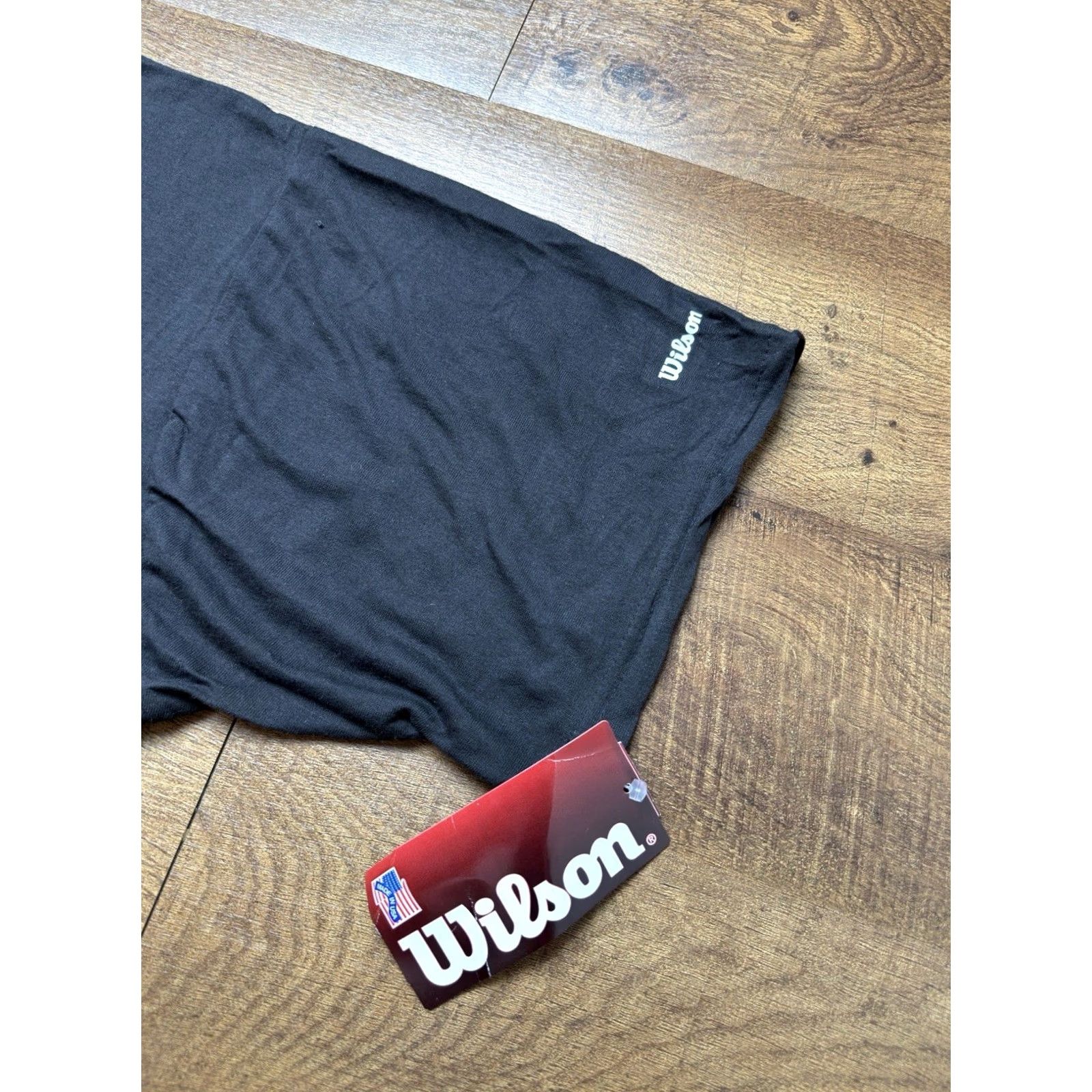 Wilson VINTAGE Wilson Polo Shirt Tennis Men’s 2XL Short Sleeve Black Cotton Polyester USA 70s 80s Deadstock Size US XXL / EU 58 / 5 - 6 Thumbnail