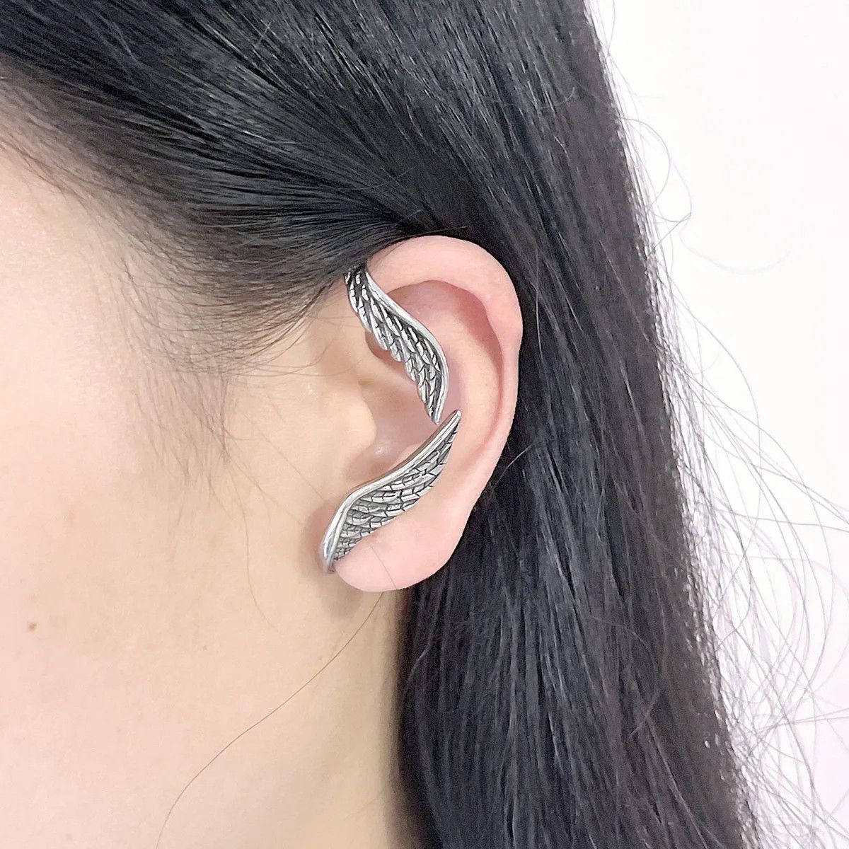 Jewelry Feathers Angel Wings Hanging Earrings Charms Earring Gift Size ONE SIZE - 2 Thumbnail
