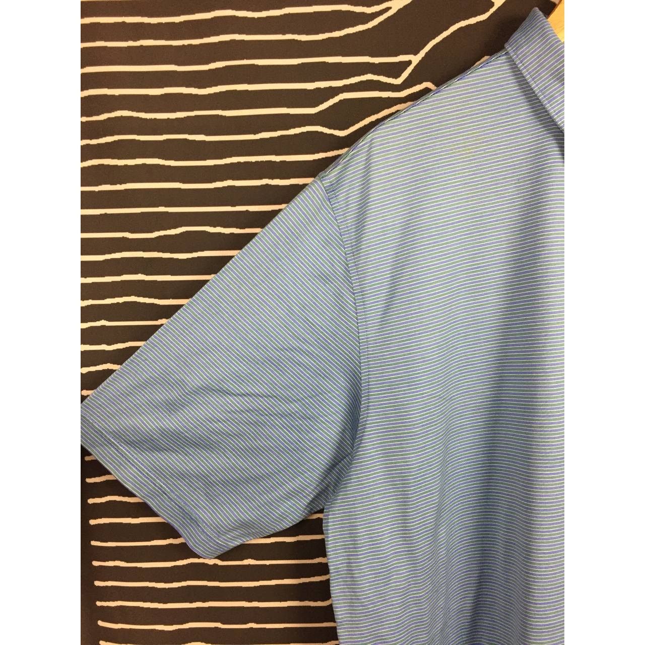Peter Millar × Vintage Peter Millar Crown Golf Performance Striped Polo Tee Size US XXL / EU 58 / 5 - 4 Thumbnail