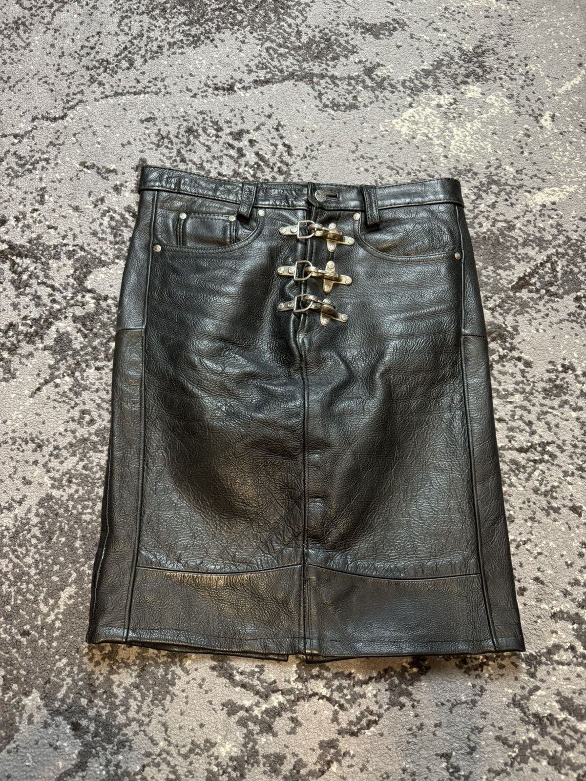 unknown leather riders jacket opium y2k Vintage Leather